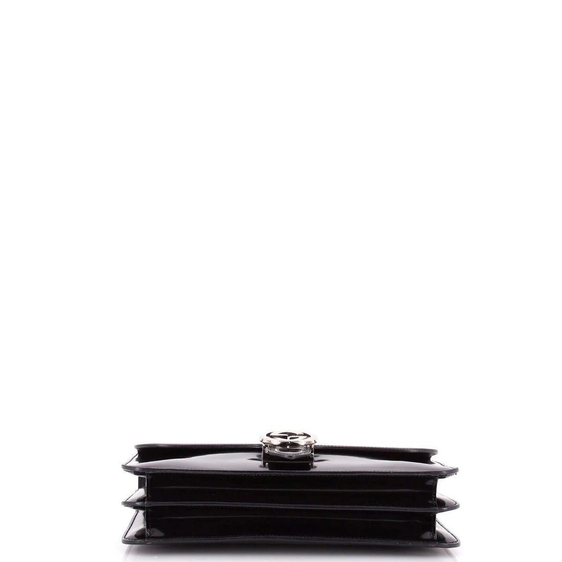 Patent Medium Gucci Interlocking Shoulder Bag - 4
