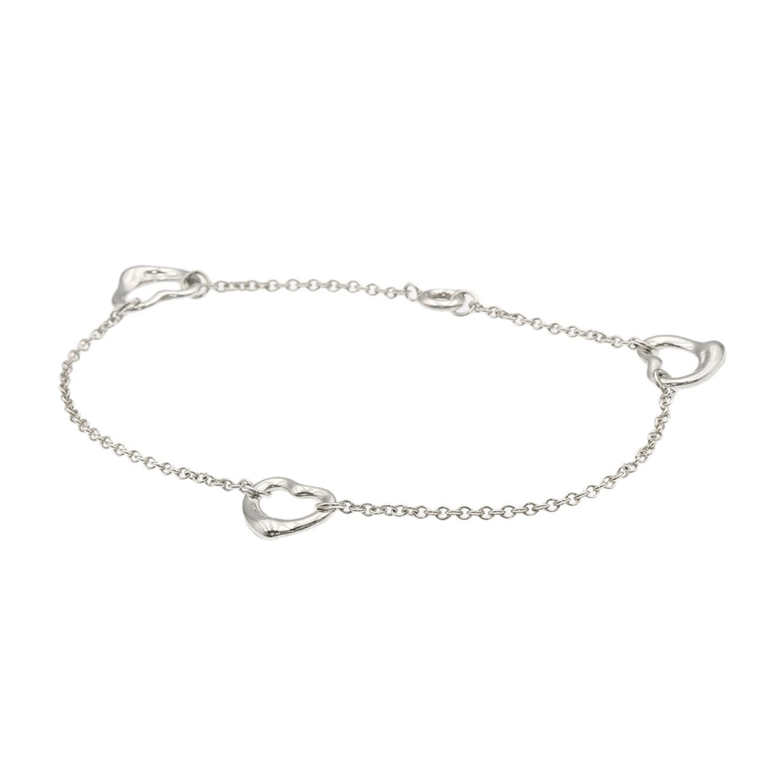 Tiffany&Co. Open Heart 3P Bracelet Silver: Tiffany&Co. Open Heart 3P Bracelet Silver Tiffany&Co.'s Open Heart 3P Bracelet is a sleek and modern silver design, featuring a striking open heart motif. Crafted from high-quality silver metal, this
