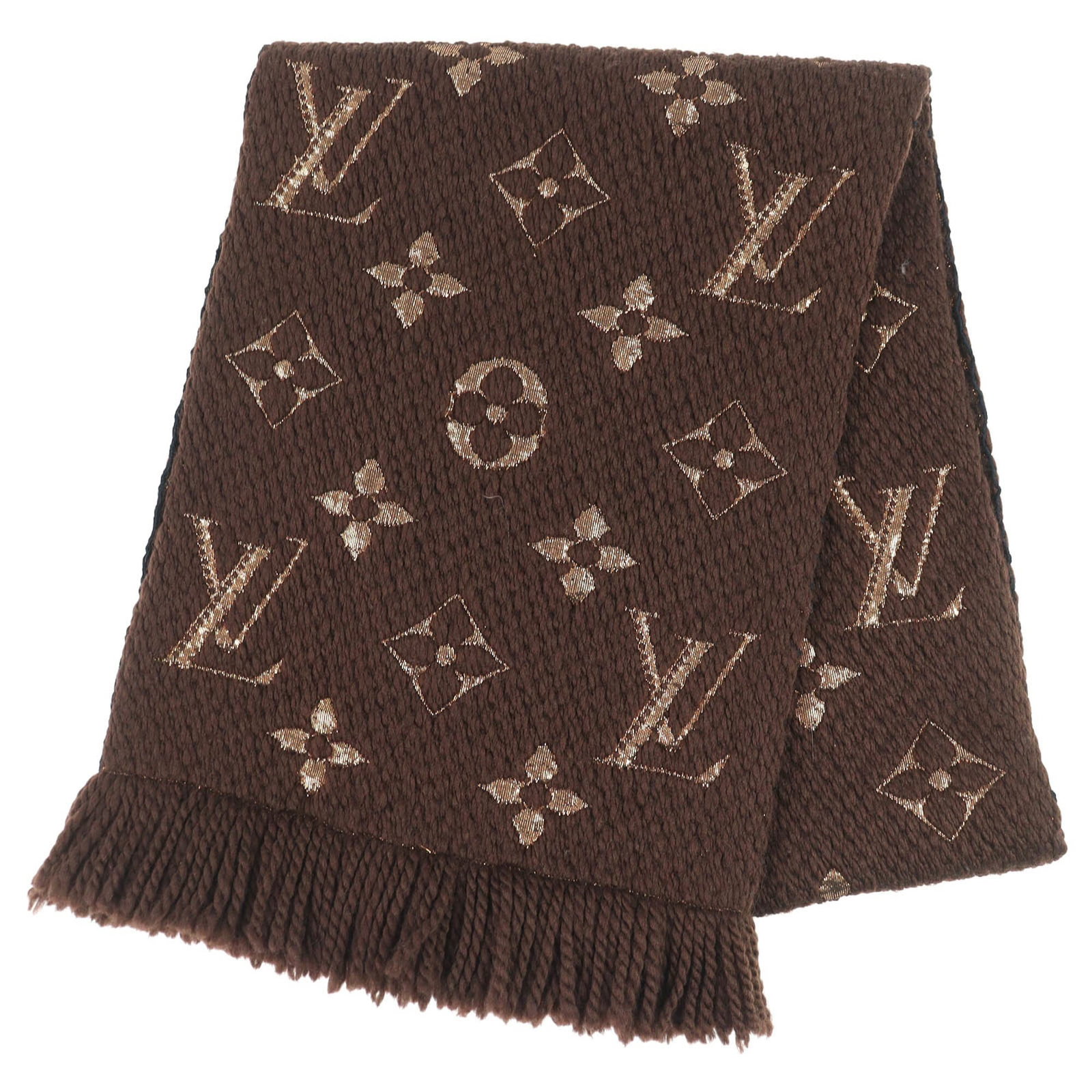 Wool Silk Shine Logomania Echarpe Scarf Marron Brown Made In Italy Women'S Louis Vuitton: Wool Silk Shine Logomania Echarpe Scarf Marron Brown Made In Italy Women'S Louis Vuitton Made in Italy, this luxurious Wool Silk Shine Logomania Echarpe Scarf from Louis Vuitton boasts a rich Marron