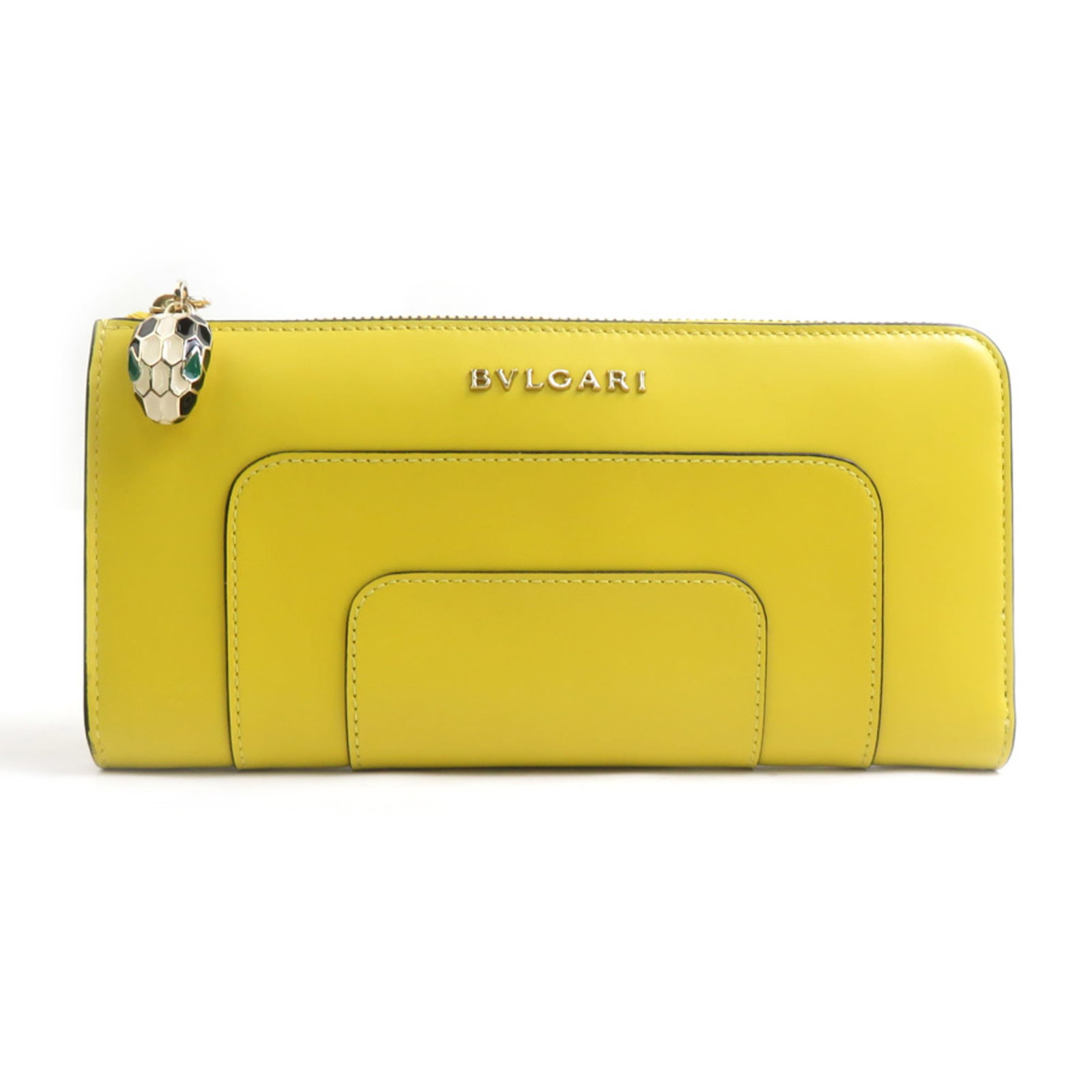 Bvlgari Long Wallet (Bi-Fold) Leather: Bvlgari Long Wallet (Bi-Fold) Leather Pink or Yellow Bvlgari Long Wallet (Bi-Fold) LeatherMade from high-quality leather, this Bvlgari bi-fold wallet features a sleek design with a long, rectangular
