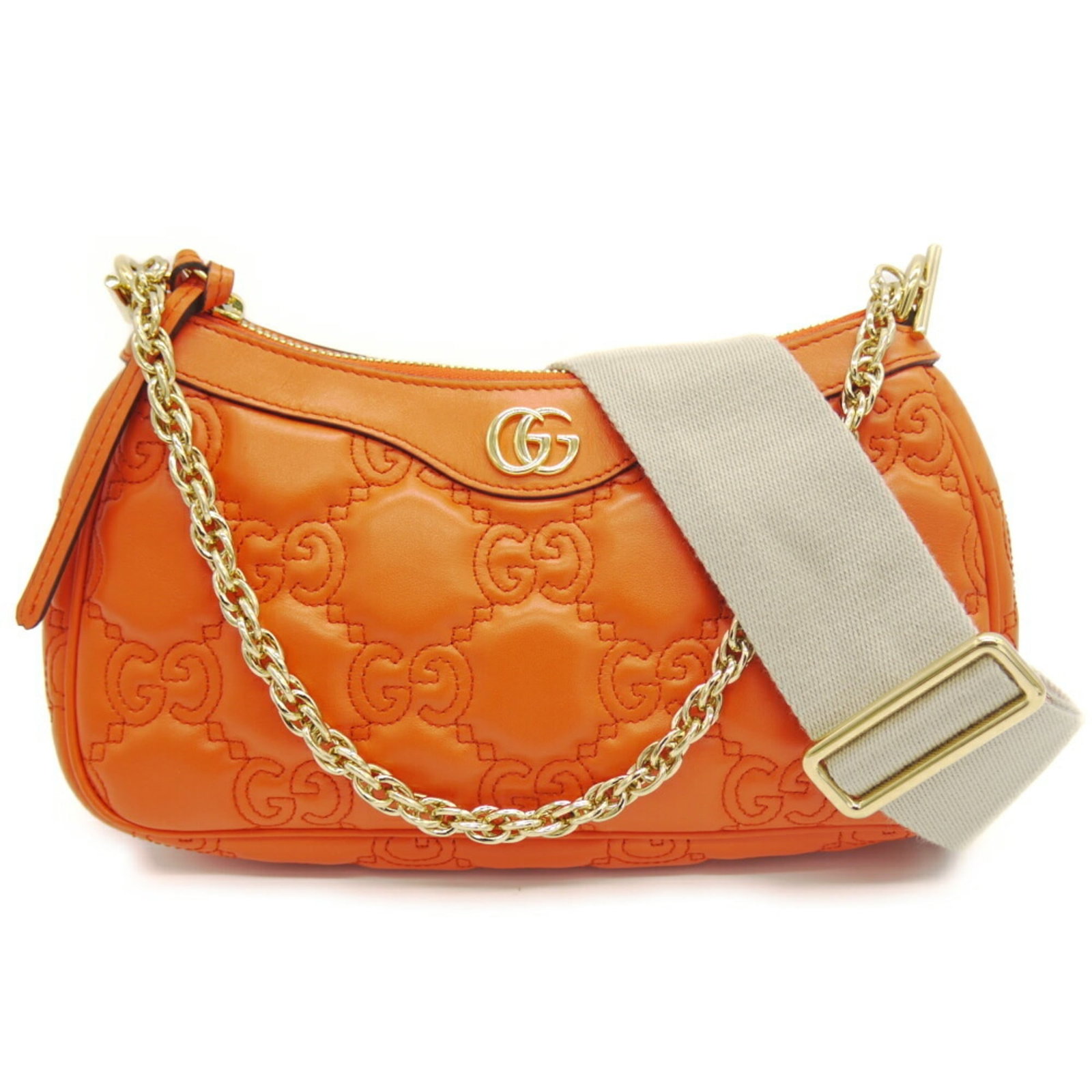 Shoulder Bag Leather Handbag Gucci: Shoulder Bag Leather Handbag Gucci Orange Gucci Leather Shoulder Bag with Dust Bag. This Gucci MPN 341504 shoulder bag features a vibrant orange leather exterior and a compact size, measuring 13cm x