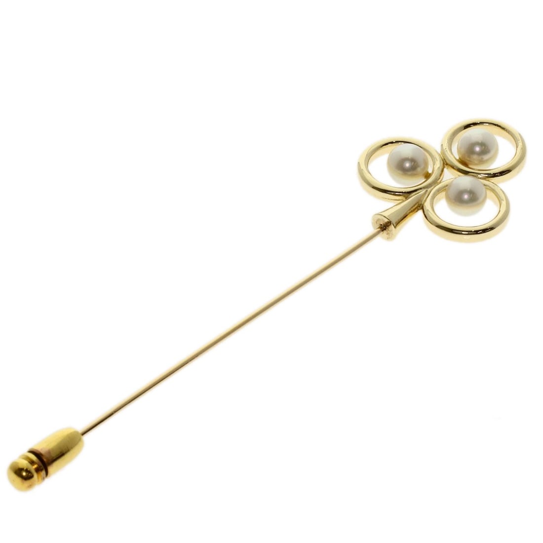 K14 Yellow Gold Mikimoto Pearl Brooch: K14 Yellow Gold Mikimoto Pearl Brooch K14 Yellow Gold Mikimoto Pearl Brooch boasts a striking gold finish, expertly crafted from high-quality K14 yellow gold. The brooch features a beautiful Mikimoto