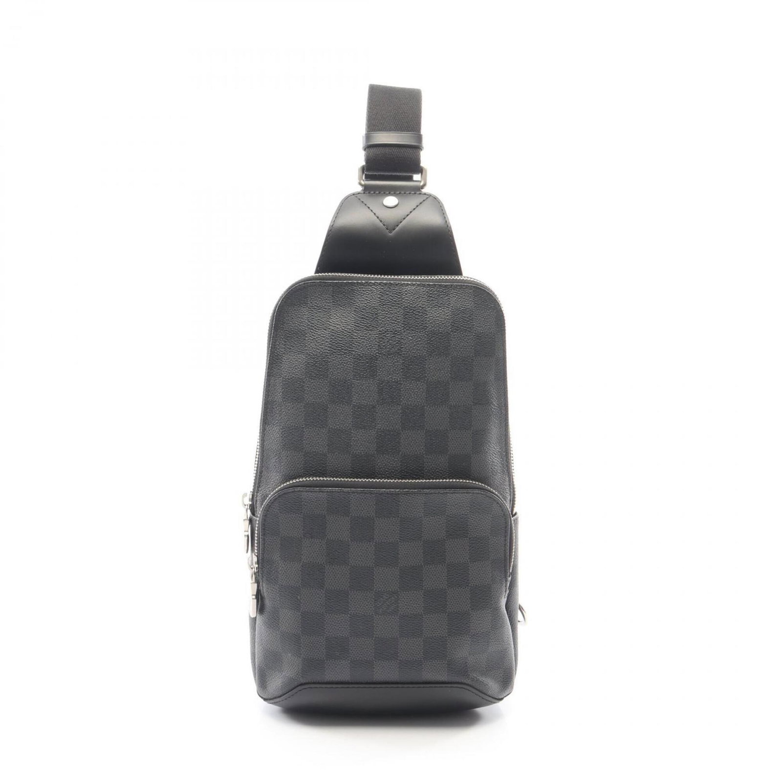 Damier Graphite Leather Louis Vuitton Fanny Pack Sling: Damier Graphite Leather Louis Vuitton Fanny Pack Sling Damier Graphite Leather Louis Vuitton Fanny Pack Sling - A stylish and functional accessory, this black fanny pack features the iconic Damier