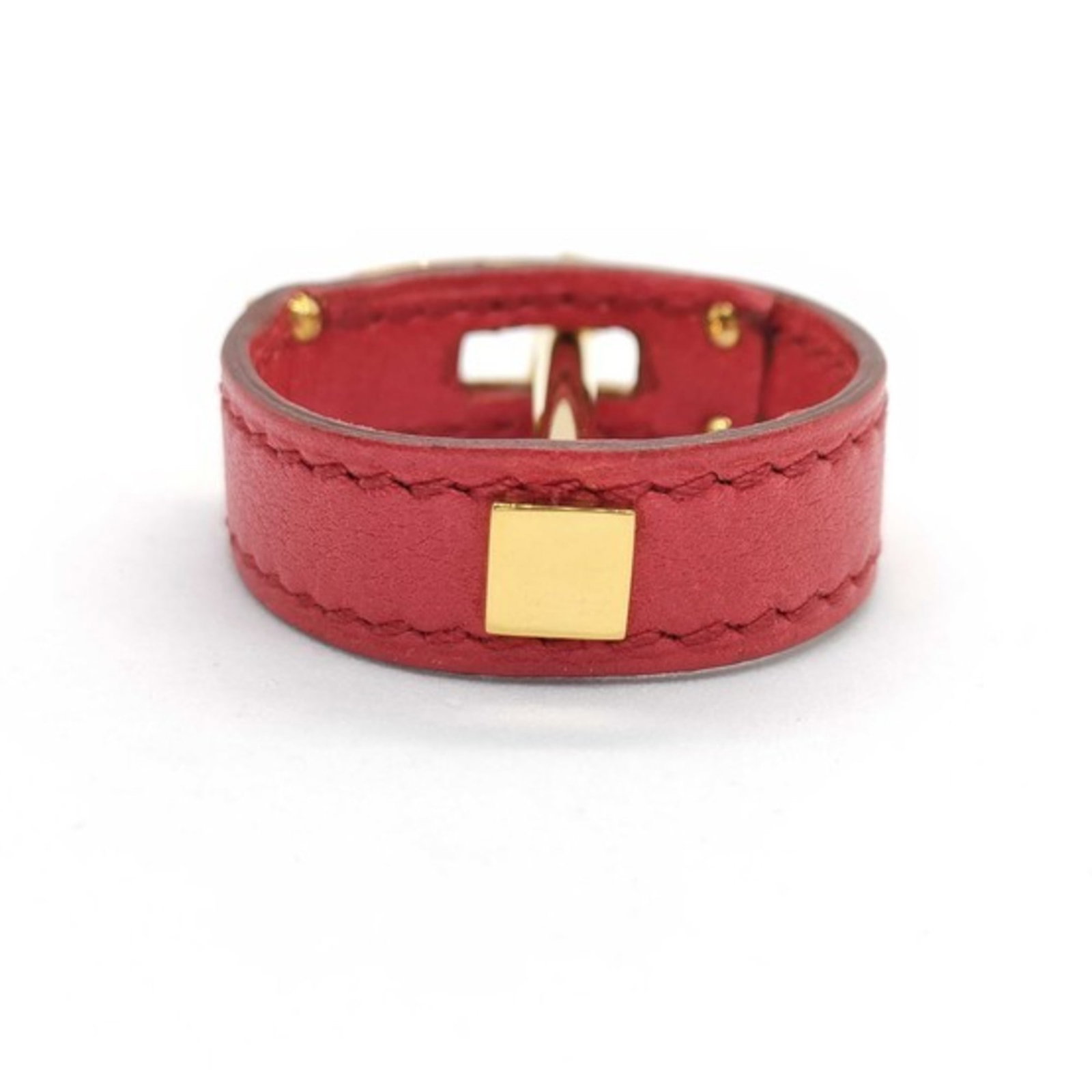 Hermes Leather Scarf Ring - 3