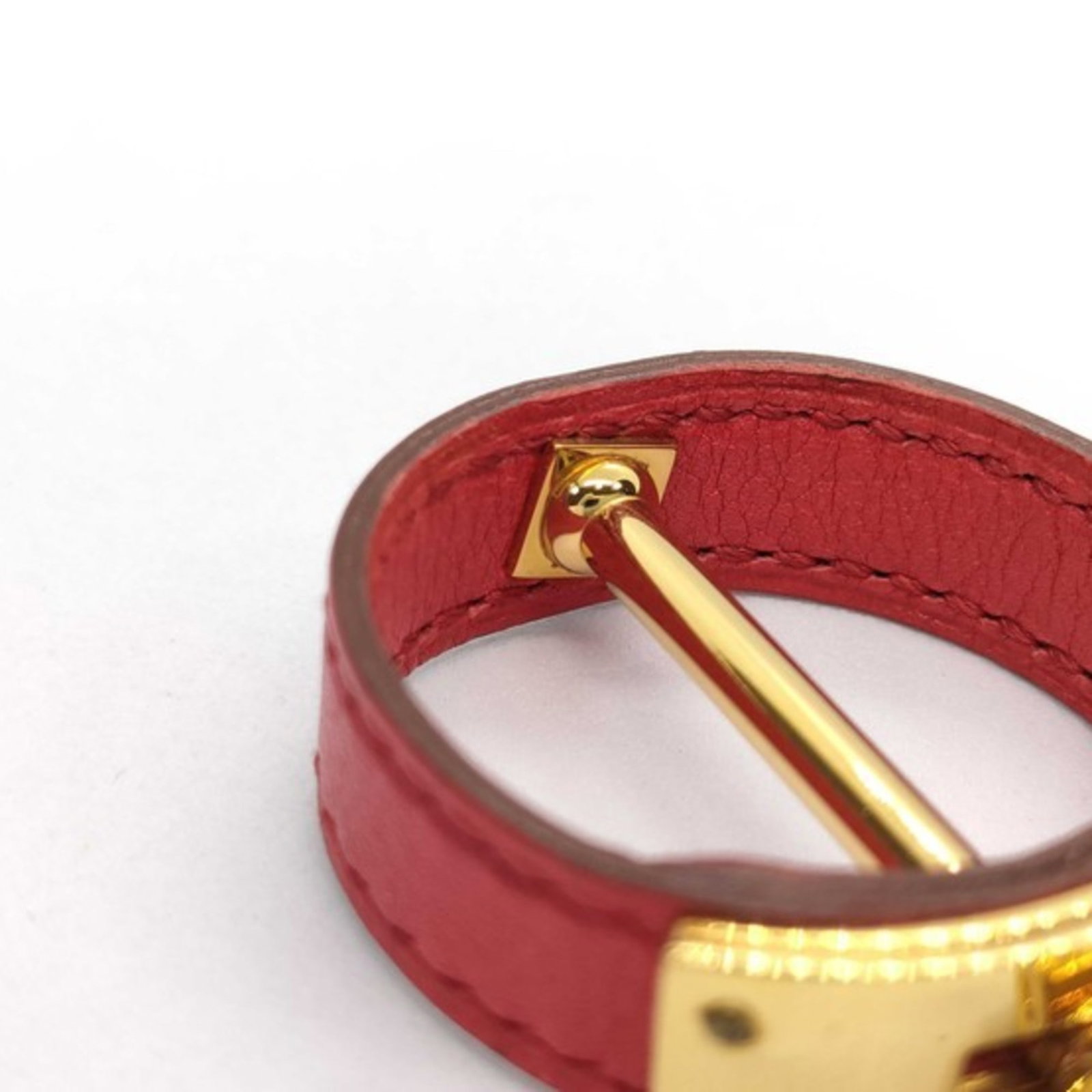 Hermes Leather Scarf Ring - 7