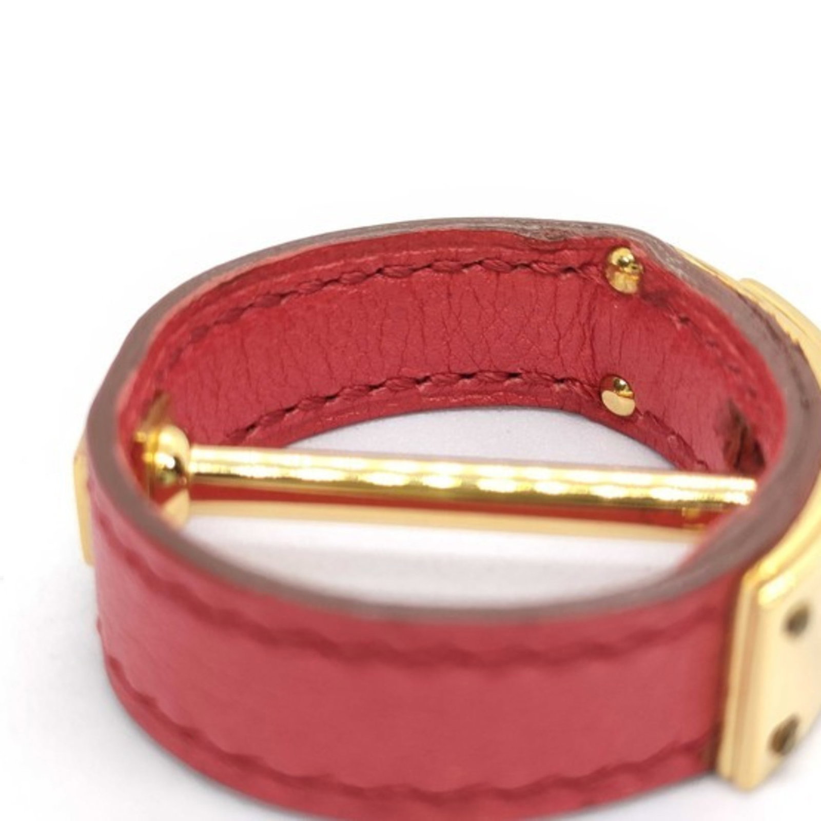 Hermes Leather Scarf Ring - 8