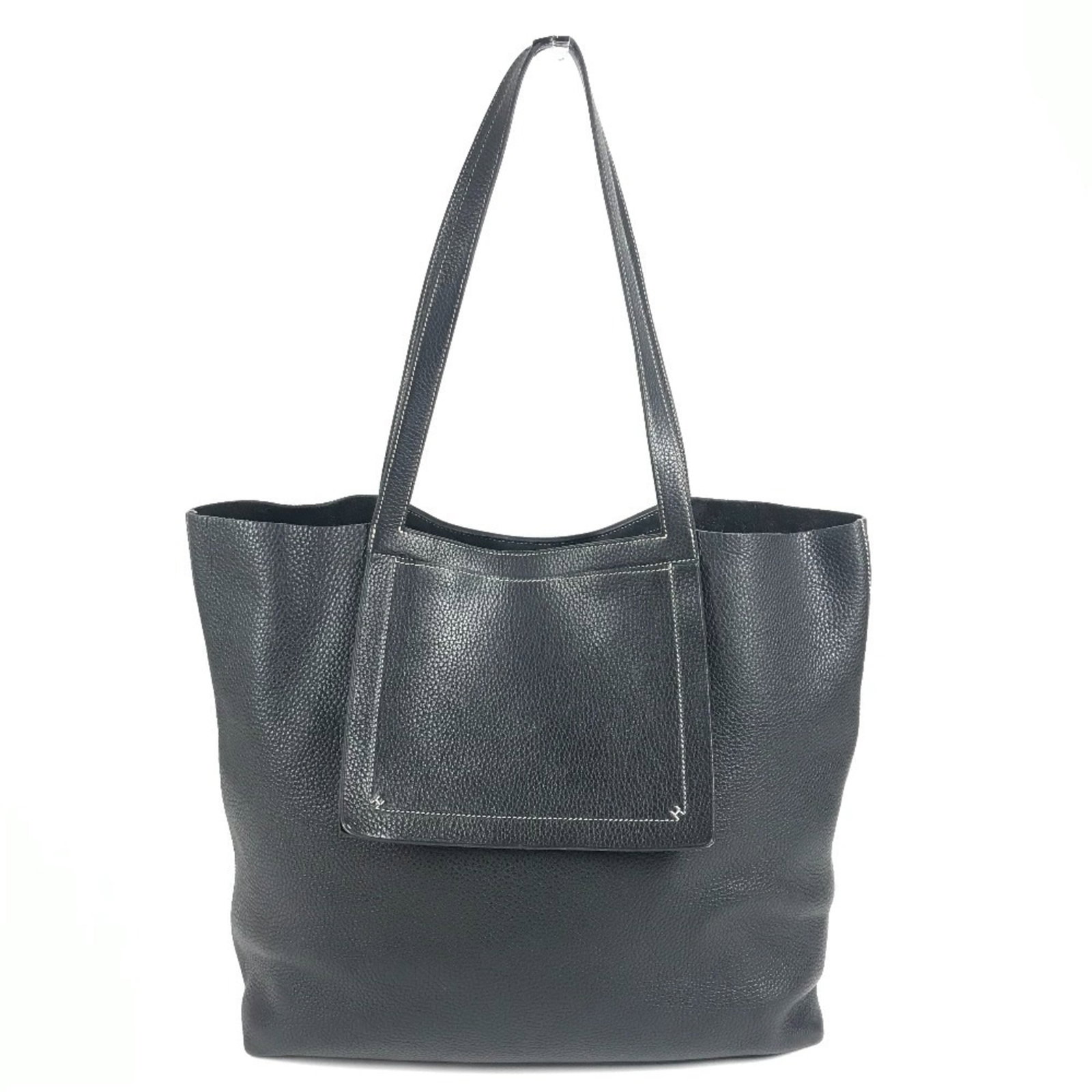 Shoulder Bag Tote Bag Leather: Shoulder Bag Tote Bag Leather Item Specifics: Brand: Hermes Country of Origin: France Type: Shoulder bag, Tote bag Material: Leather Color: Black Gender: Men,Women Size (HxWxD): 33.5cm x 35cm x 13cm