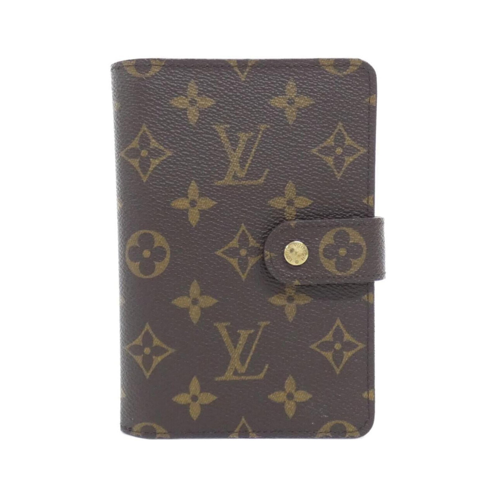 Coated Canvas Bi Fold Wallet Louis Vuitton: Coated Canvas Bi Fold Wallet Louis Vuitton Coated canvas bi-fold wallet with a classic Louis Vuitton design in marron, featuring a durable and stylish construction. This wallet measures 9cm x 14cm x 2