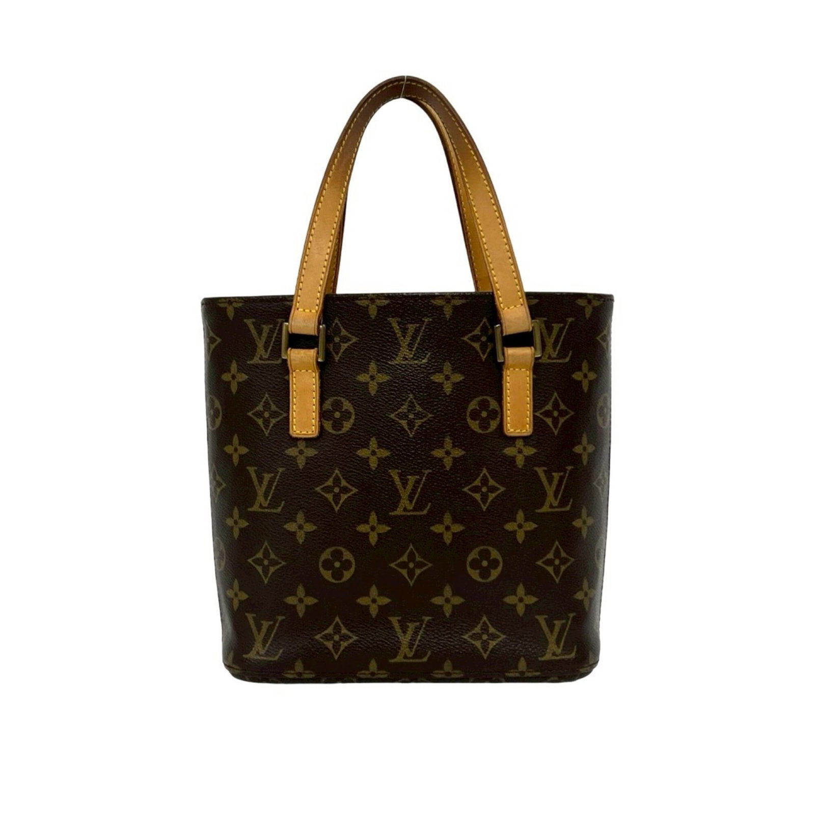 Louis Vuitton Handbag Tote Bag Leather Pvc: Louis Vuitton Handbag Tote Bag Leather Pvc Brown Louis Vuitton Handbag Tote Bag Made from High-Quality Leather and PVC, This Classic Design Features a Timeless Brown Color and Practical Size at 21cm