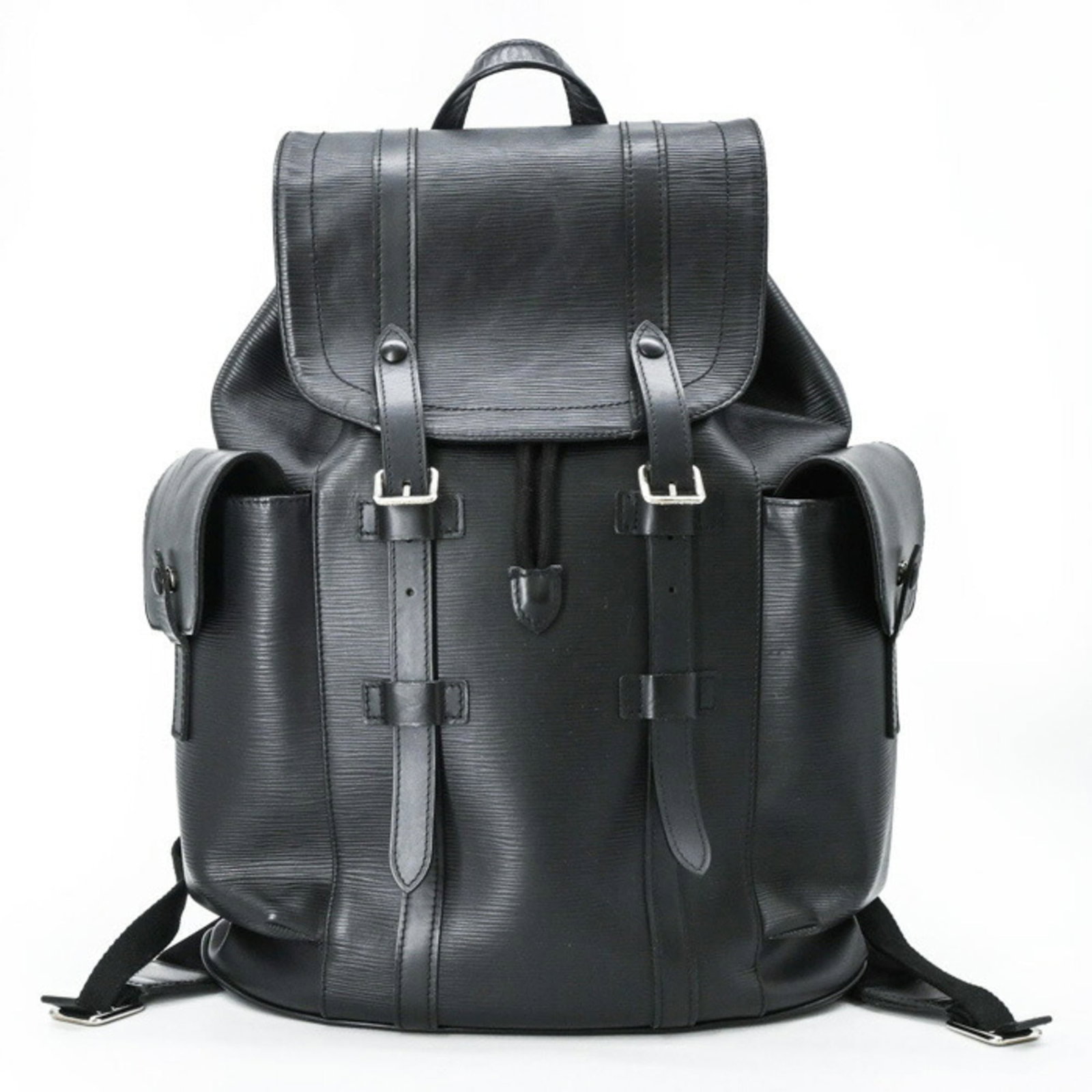 Epi Leather Louis Vuitton Backpack: Epi Leather Louis Vuitton Backpack Epi leather Louis Vuitton backpack in black, featuring classic design and timeless style. Made from high-quality Epi leather, this backpack boasts a durable and luxu