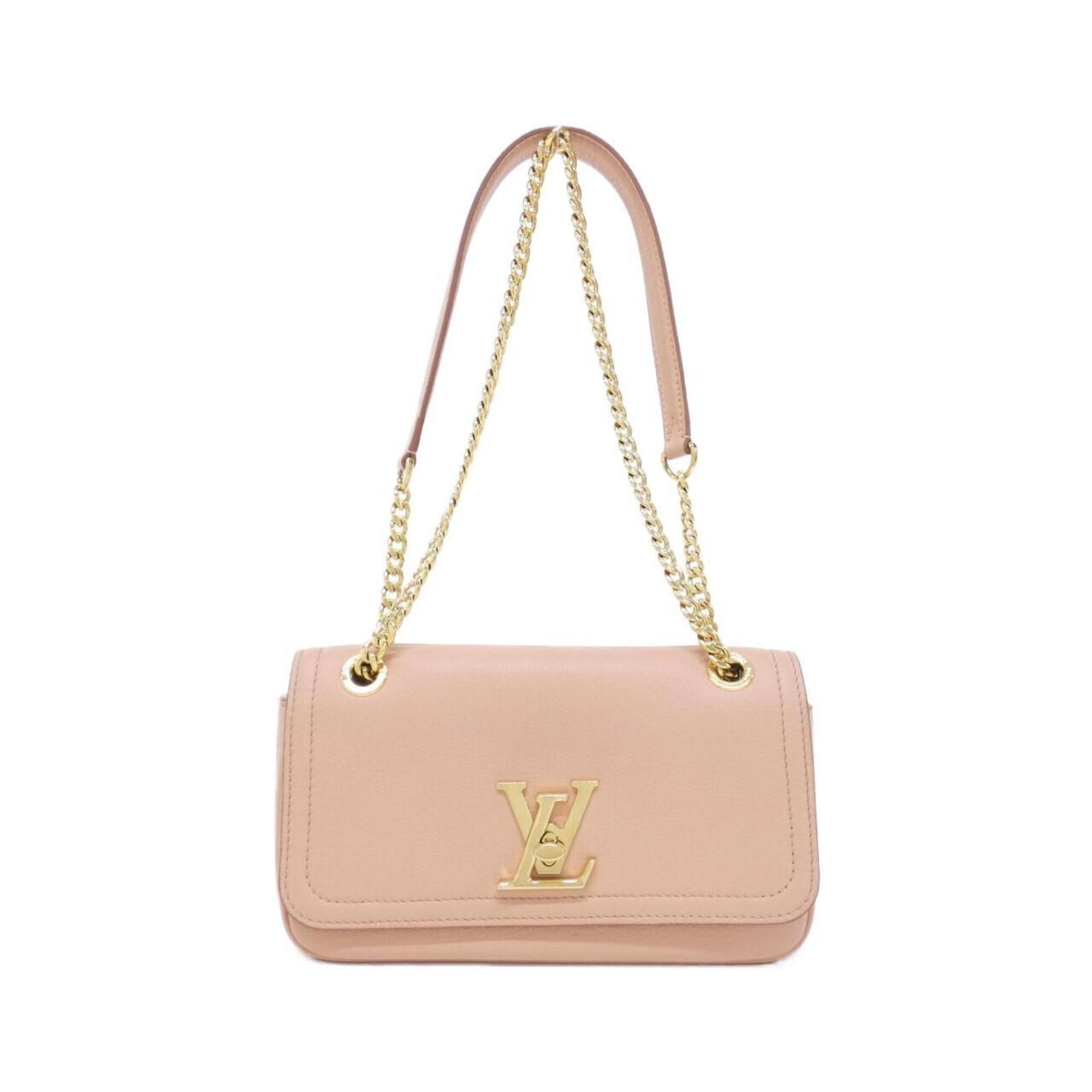 Shoulder Bag Leather Louis Vuitton: Shoulder Bag Leather Louis Vuitton Rose Calf Leather Louis Vuitton Shoulder Bag, 14cm x 25cm x 5cm, features a classic design with high-quality leather construction. The bag's signature monogram