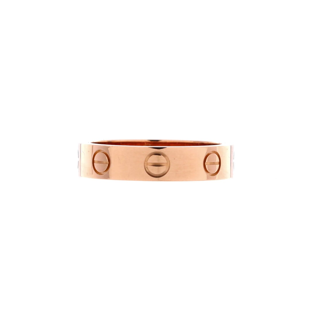 Cartier Love Wedding Band 1 Diamond Ring 18K Rose Gold with Diamond: Cartier Love Wedding Band 1 Diamond Ring 18K Rose Gold with Diamond 18K Rose Gold Cartier Love Wedding Band 1 Diamond Ring features a stunning 18K rose gold setting adorned with a diamond, showcasing 
