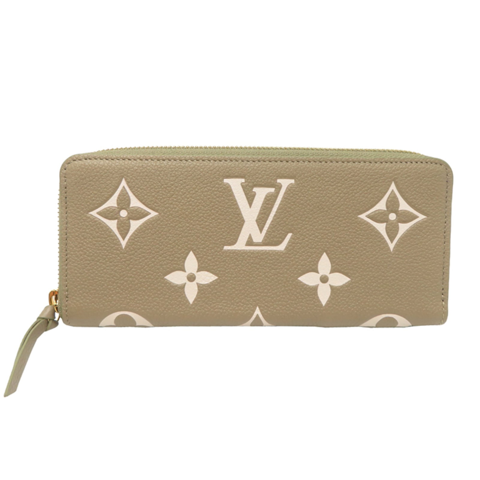 Bi Fold Monogram Empreinte Wallet Louis Vuitton: Bi Fold Monogram Empreinte Wallet Louis Vuitton Monogram Empreinte design adds a touch of elegance to this bi-fold wallet from Louis Vuitton, featuring a classic cream and khaki color combination.
