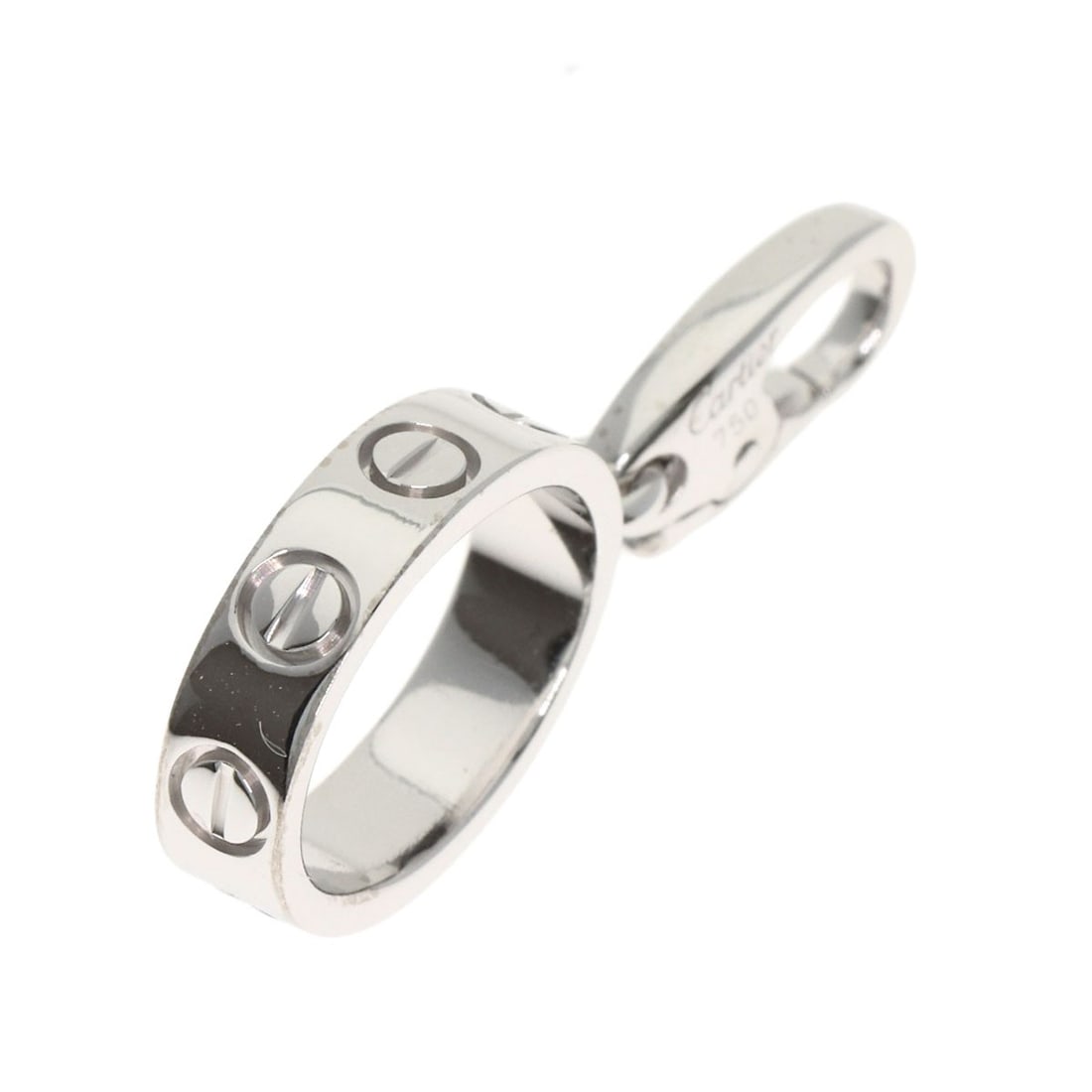 K18 White Gold Baby Love Charm Top Cartier Pendant: K18 White Gold Baby Love Charm Top Cartier Pendant K18 White Gold Baby Love Charm Top Cartier Pendant is a stunning top cartier pendant made from K18 white gold, a rare and high-purity metal. The