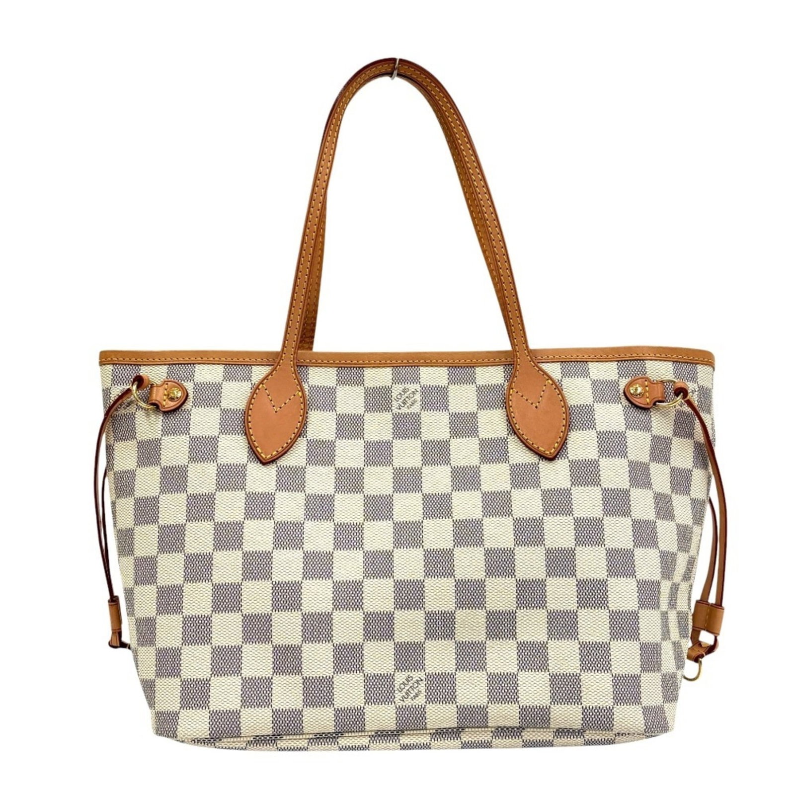 Damier Azur Tote Louis Vuitton: Damier Azur Tote Louis Vuitton Damier Azur Tote in Navy and White. This Louis Vuitton tote bag features the iconic Damier Azur pattern, with a navy and white color scheme. Measuring 23cm x 39cm x