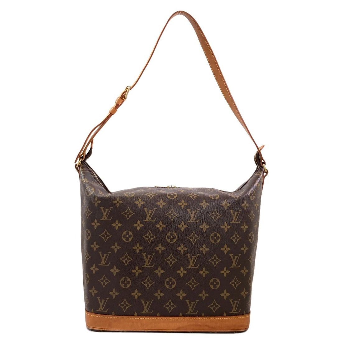 Sharon Stone Louis Vuitton M47275 Amfarsley Collaboration Shoulder Bag: Sharon Stone Louis Vuitton M47275 Amfarsley Collaboration Shoulder Bag Brown Monogram Canvas Louis Vuitton M47275 Amfarsley Collaboration Shoulder Bag. This shoulder bag features the iconic monogram