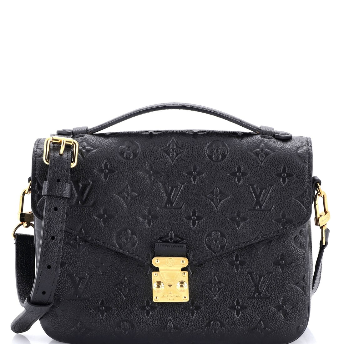 Empreinte Leather Pochette Monogram Vuitton Louis: Empreinte Leather Pochette Monogram Vuitton Louis Black Empreinte Monogram Vuitton Louis Pochette Pochette Metis Leather Cross Body Bag. This Louis Vuitton cross body bag features a classic design wit