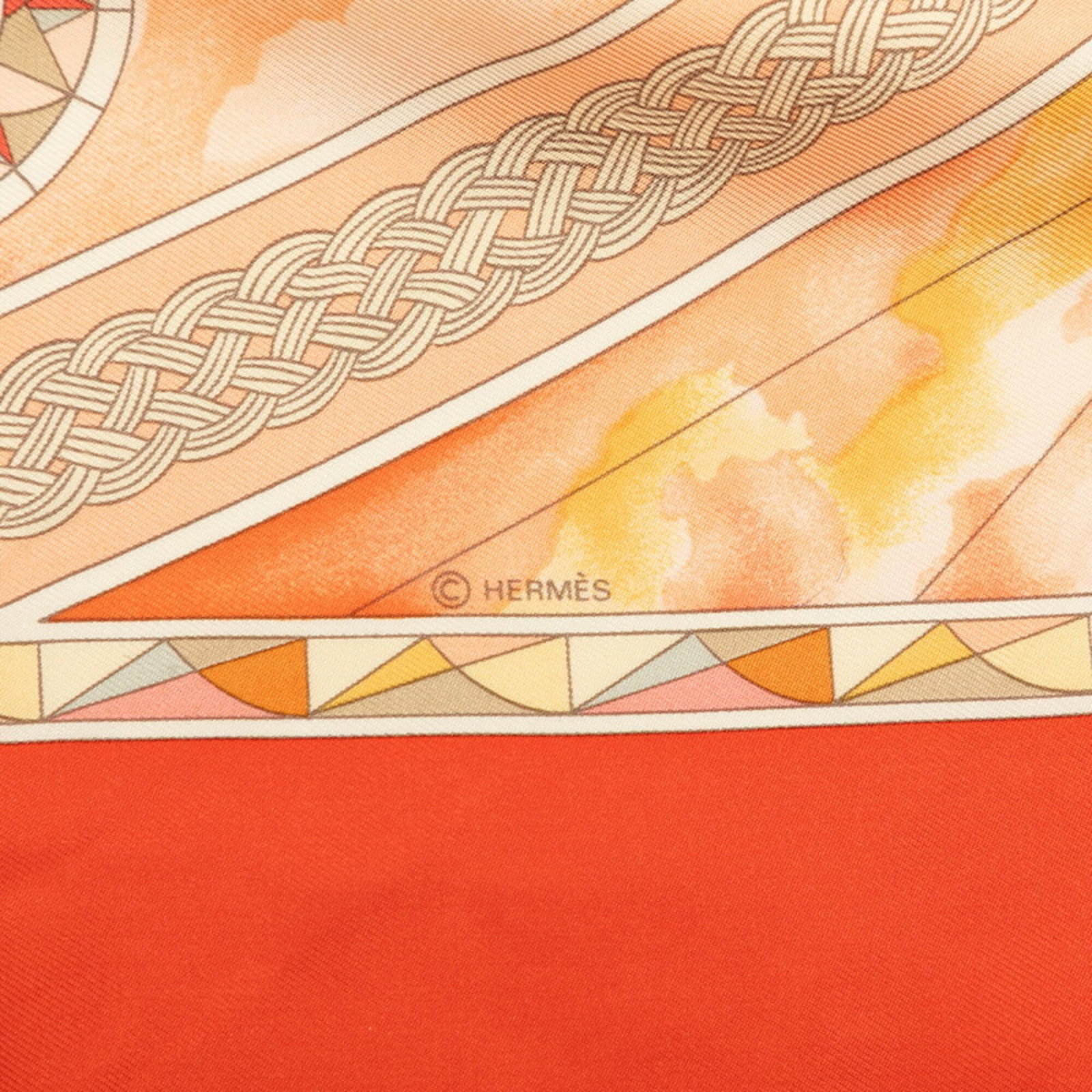Silk Hermes Scarf - 4