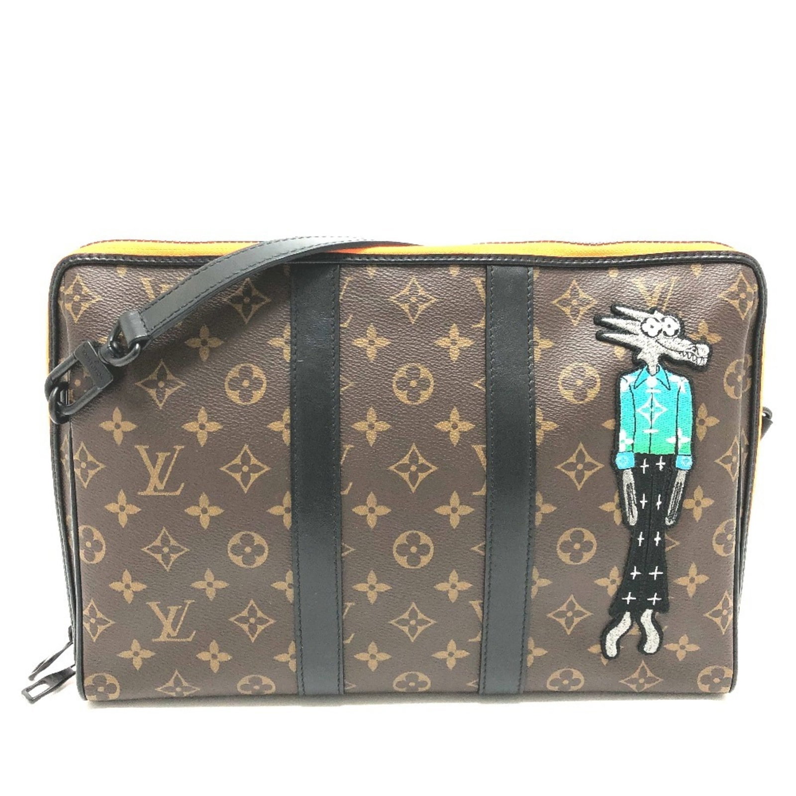 Louis Vuitton Monogram Handbag: Louis Vuitton Monogram Handbag The Louis Vuitton Monogram Handbag is a timeless classic with its iconic brown monogram pattern and sleek design. This M80130 model features a sturdy zipper closure and 