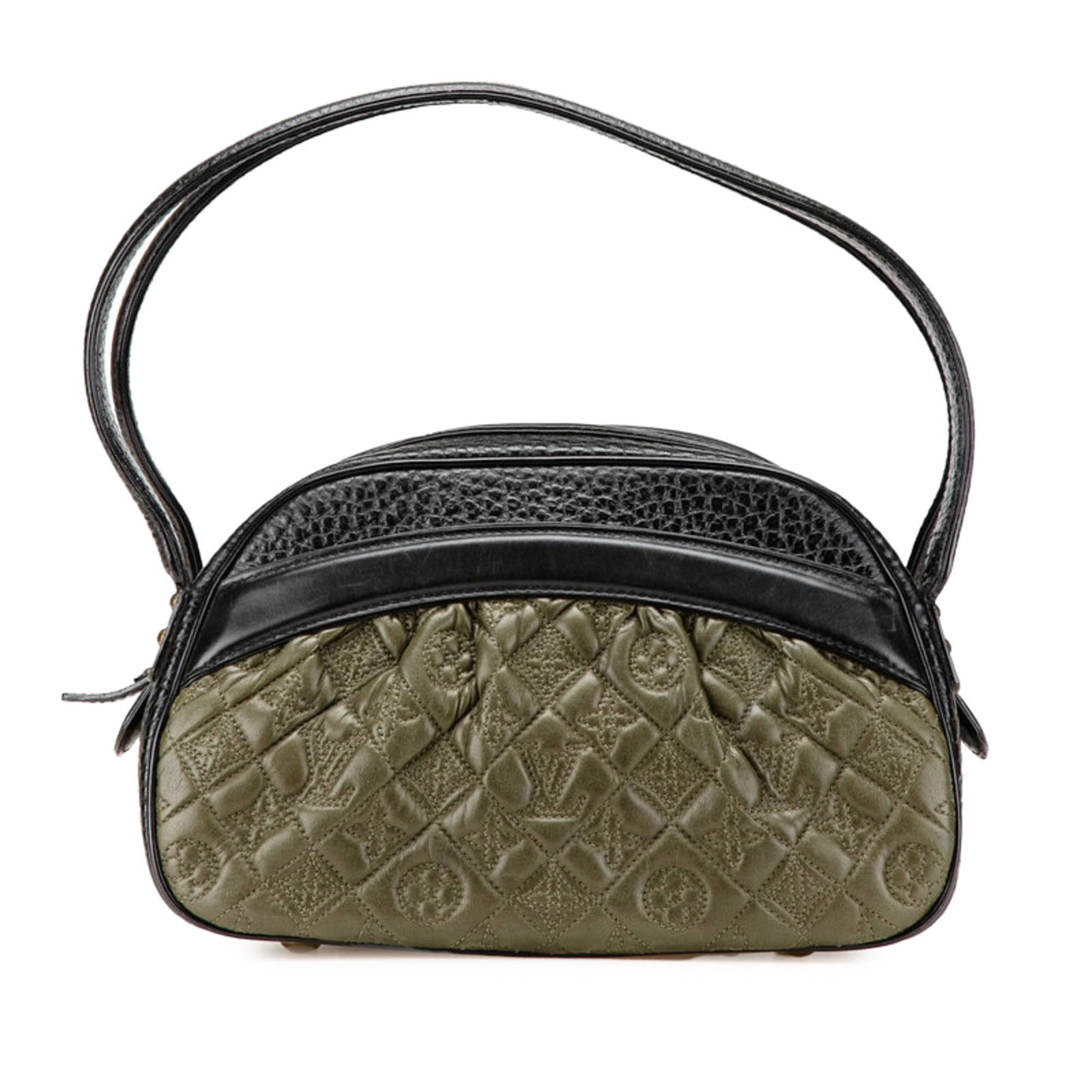 Shoulder Bag Handbag Leather Louis Vuitton: Shoulder Bag Handbag Leather Louis Vuitton Black, Khaki, and Noir Louis Vuitton Leather Shoulder Bags are available. Made from high-quality leather, these bags feature a zipper closure and a size of