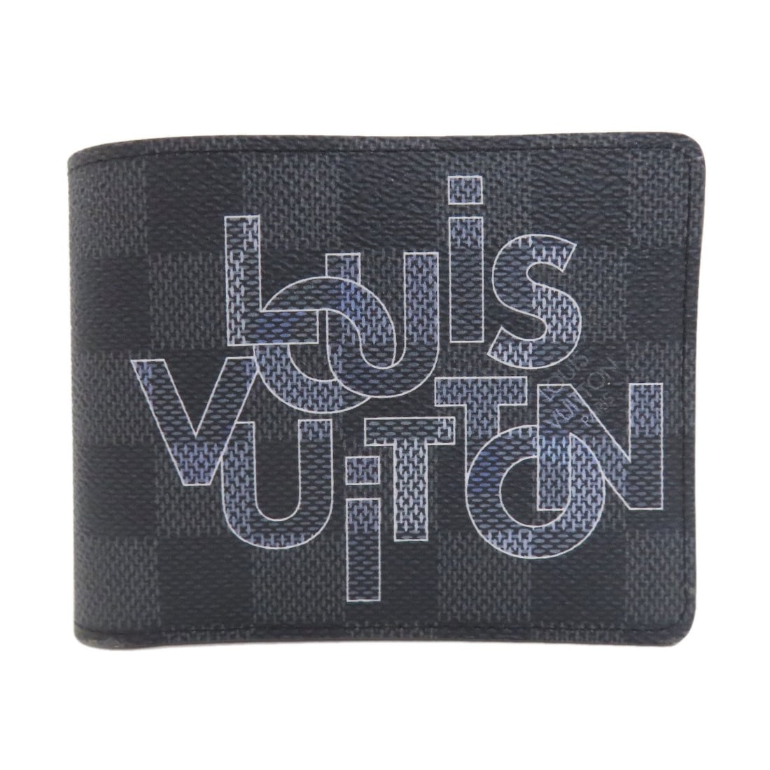 Louis Vuitton N60303 Portefeiulle Multripru Bifold Wallet No Coin: Louis Vuitton N60303 Portefeiulle Multripru Bifold Wallet No Coin Gray Damier canvas bifold wallet with a classic design, featuring a signature on the interior. This LOUIS VUITTON N60303 Portefeiulle