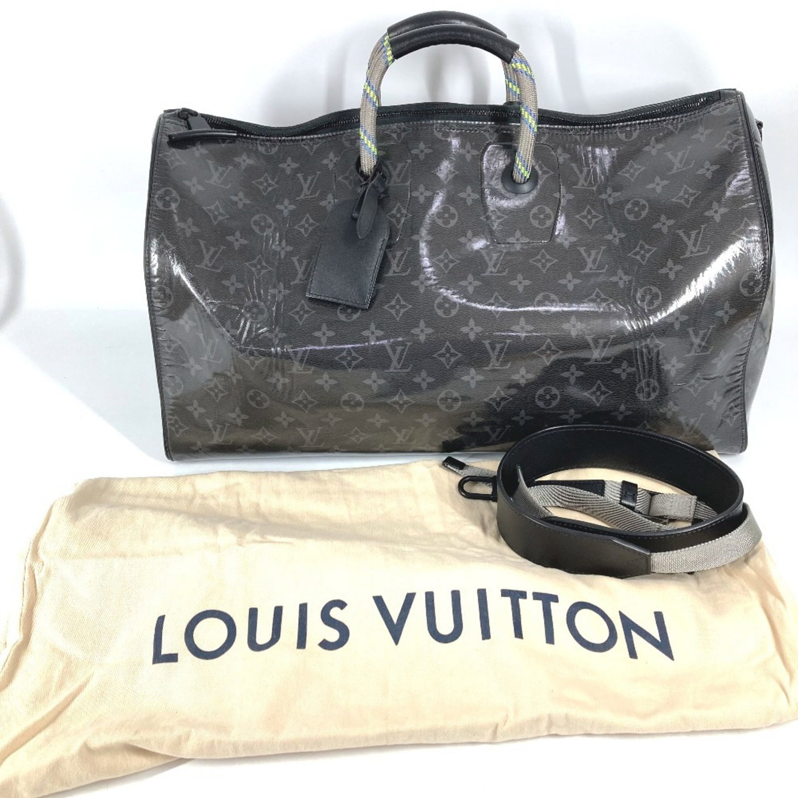 Boston Monogram Bag Vuitton Louis Eclipse Shoulder - 17