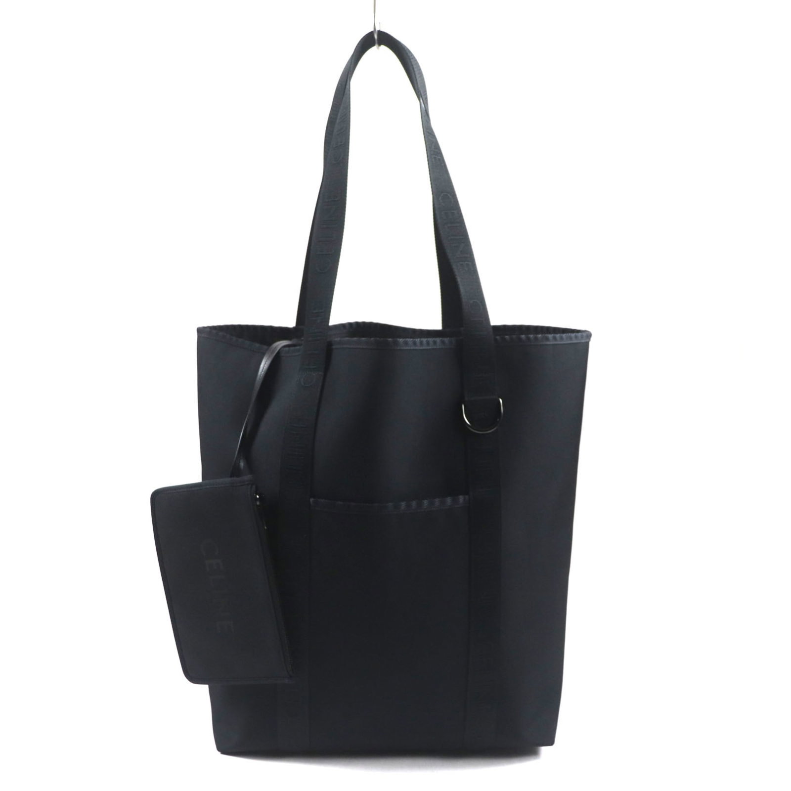 Celine Tote Bag Nylon: Celine Tote Bag Nylon Black Celine Cabas Tote Bag Made from High-Quality Nylon, this Italian-designed tote features a spacious open pocket and a sleek open top, perfect for carrying everyday essential