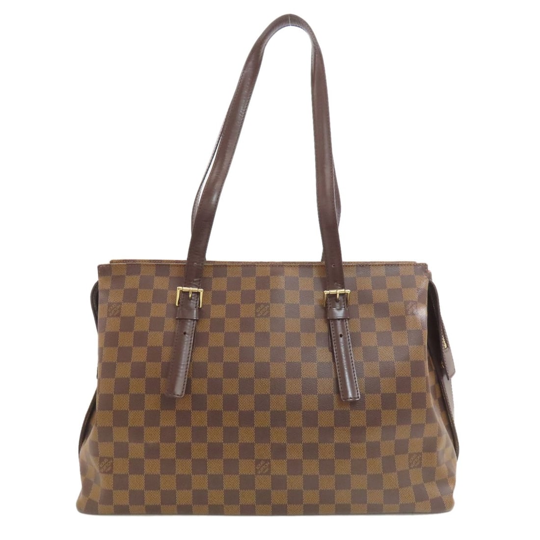 Damier Canvas Louis Vuitton N51119 Chelsea Tote Bag: Damier Canvas Louis Vuitton N51119 Chelsea Tote Bag Damier canvas, a classic pattern, adorns this iconic Louis Vuitton tote bag, crafted from high-quality materials. The timeless design and signature 