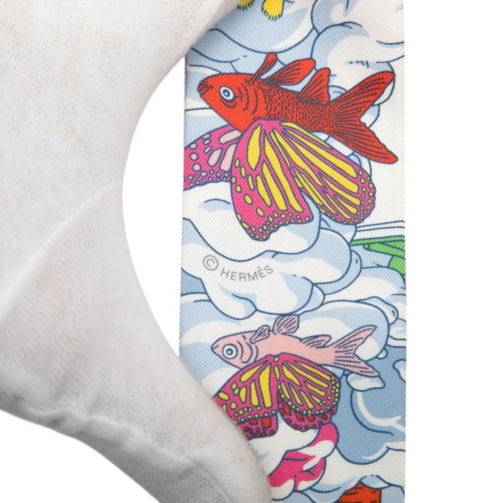 Silk Hermes Scarf - 4