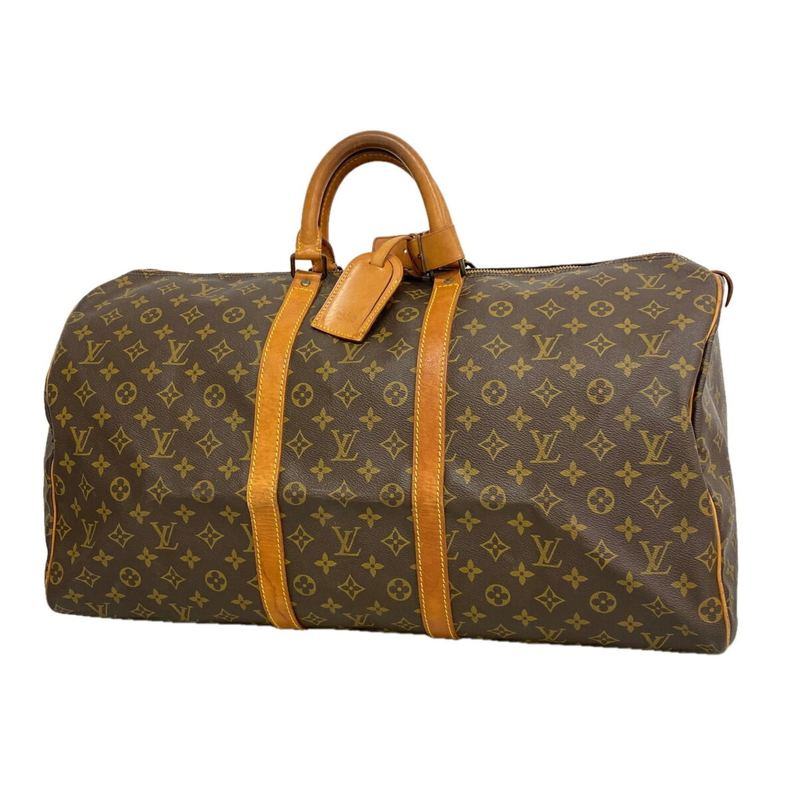Boston Bag By Louis Vuitton: Boston Bag By Louis Vuitton Brown Louis Vuitton Boston bag with classic design and timeless style. Measuring 31cm x 56.5cm x 25cm, this bag features a sturdy build and elegant proportions. Item Specif