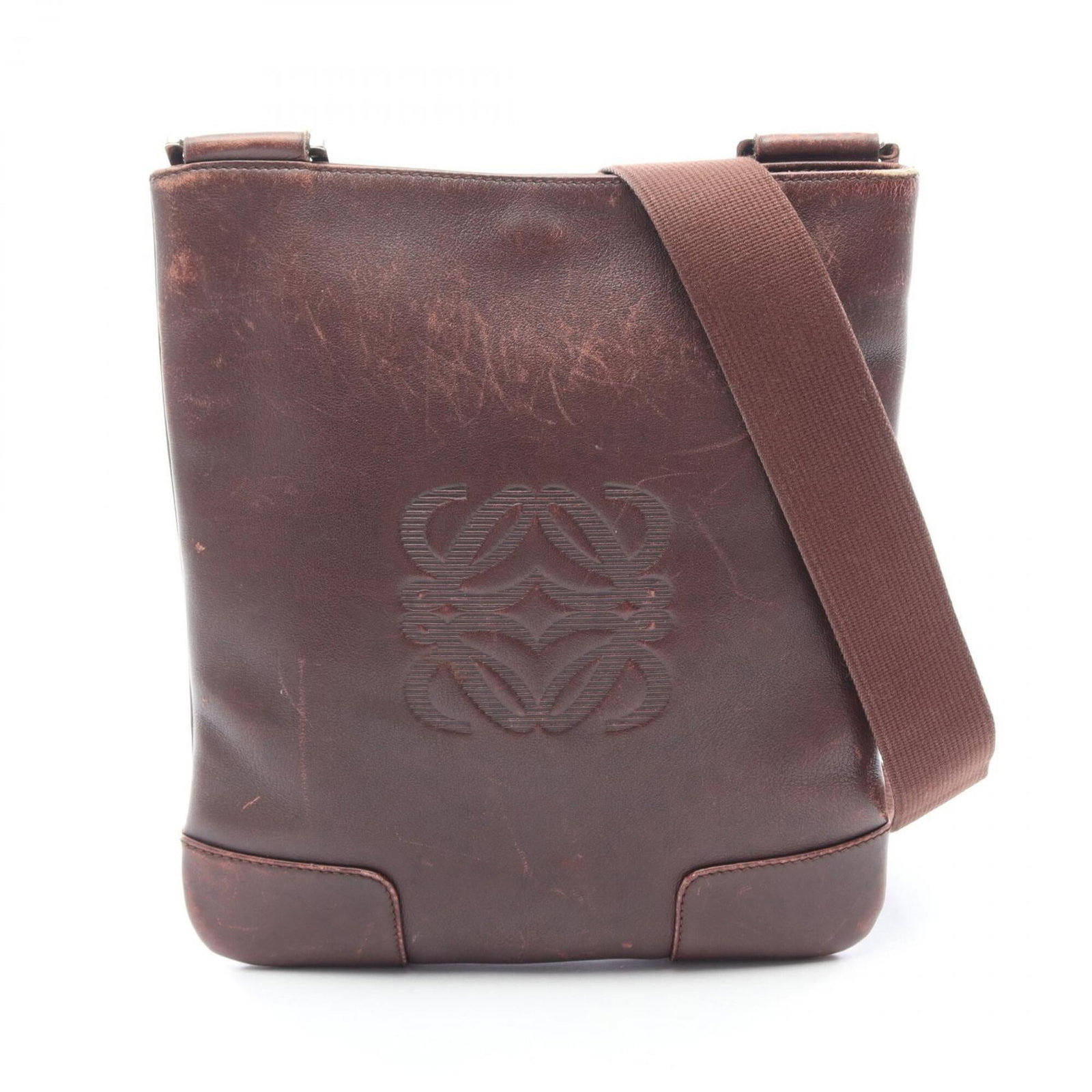 Shoulder Bag Leather Loewe Handbag: Shoulder Bag Leather Loewe Handbag Loewe's signature leather craftsmanship is evident in this beautifully structured shoulder bag, with its clean lines and classic design. Made from high-quality