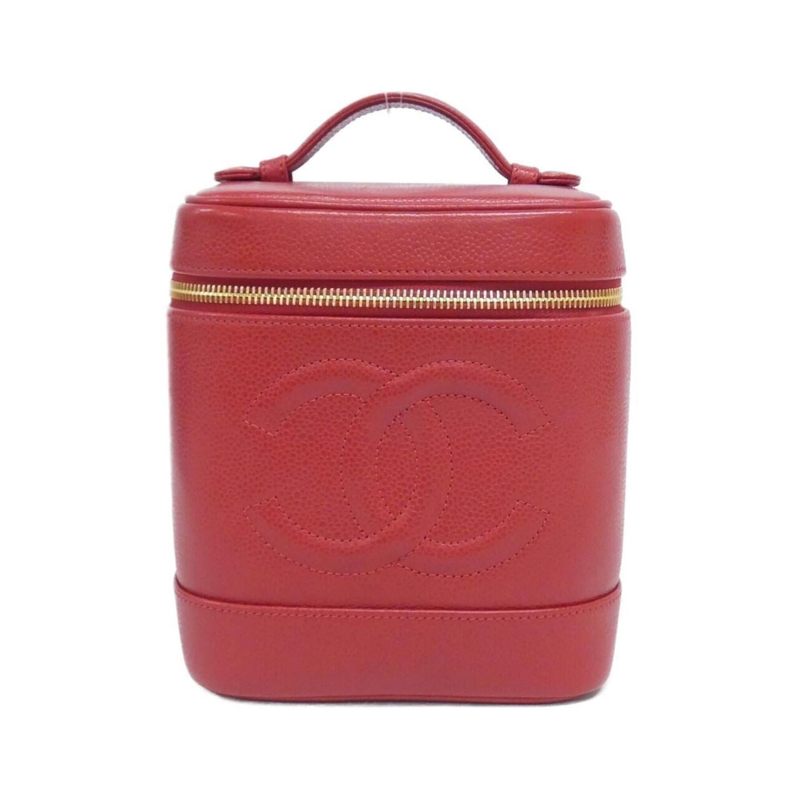 Calfskin Handbag Chanel: Calfskin Handbag Chanel Calfskin Handbag Chanel boasts a striking red color, adding a pop of elegance to any outfit. Made from high-quality grained calfskin, this handbag exudes classic