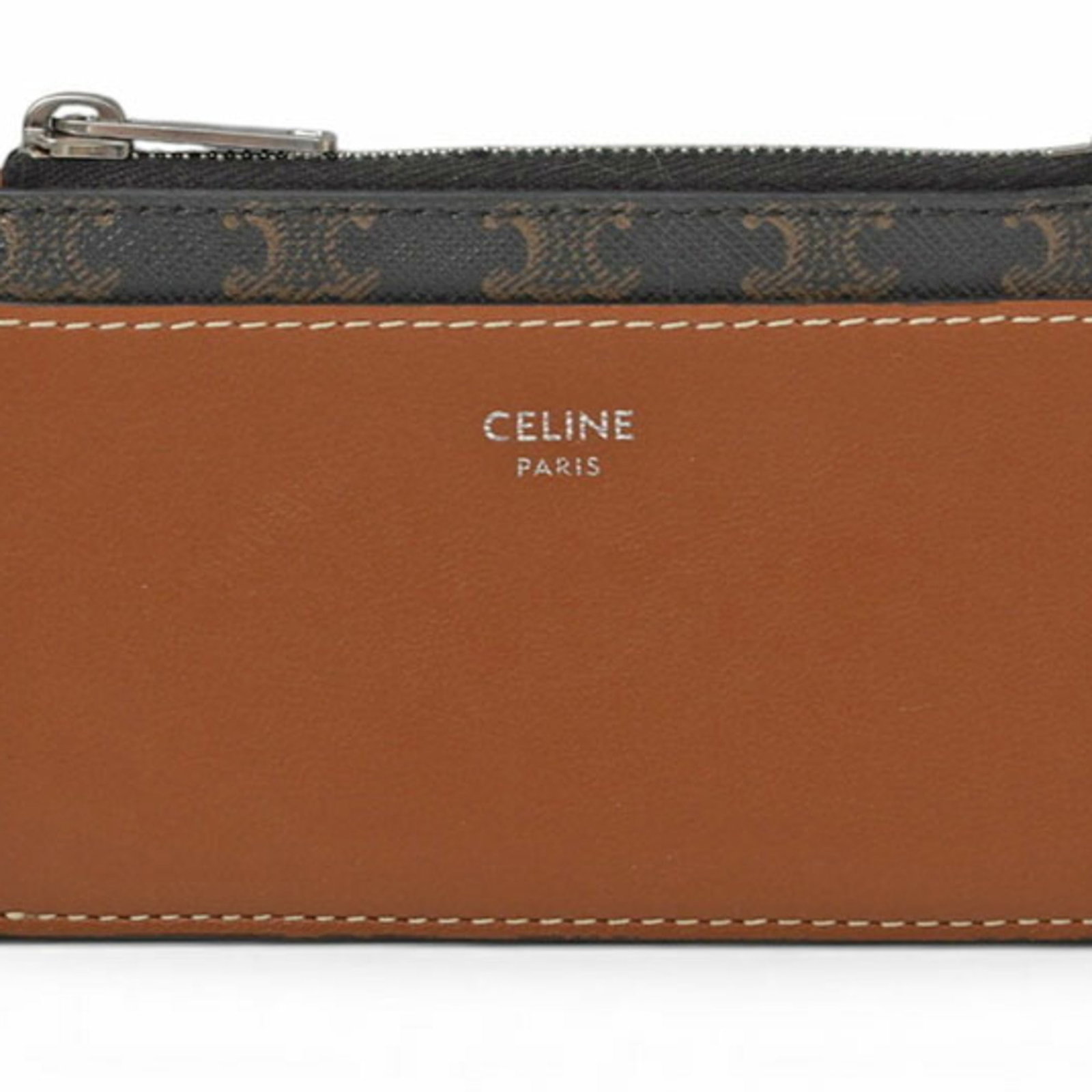 Celine Coin Purse/ Coin Case Leather Pvc Coated Canvas: Celine Coin Purse/ Coin Case Leather Pvc Coated Canvas The Celine Coin Purse/ Coin Case is a stylish and compact accessory made from high-quality leather, PVC, and coated canvas. Its brown color and s