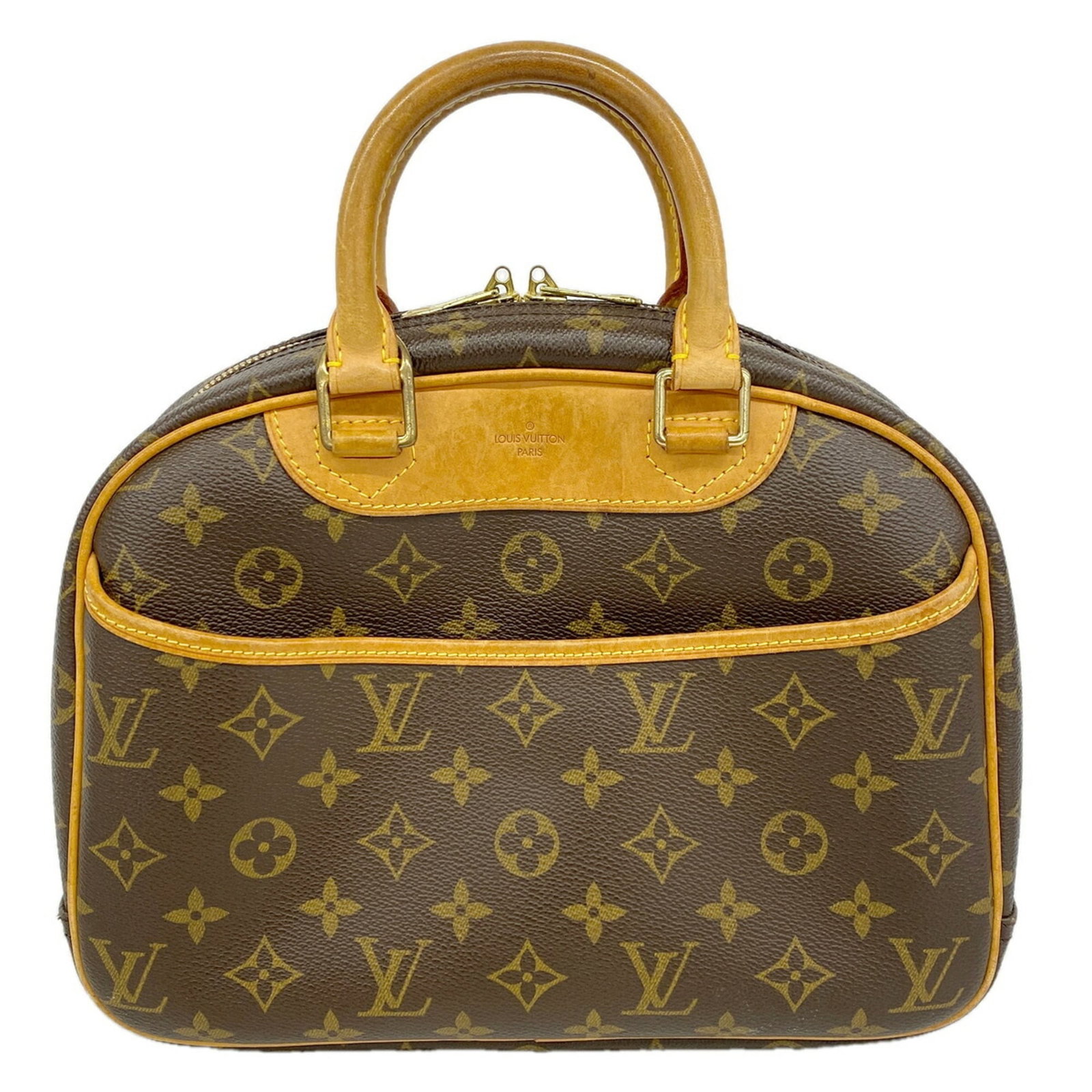 Handbag Louis Vuitton: Handbag Louis Vuitton Brown Louis Vuitton Handbag, 21cm x 28cm x 10cm, perfect for everyday use. This stylish handbag features the iconic Louis Vuitton design, with a classic brown color that adds a