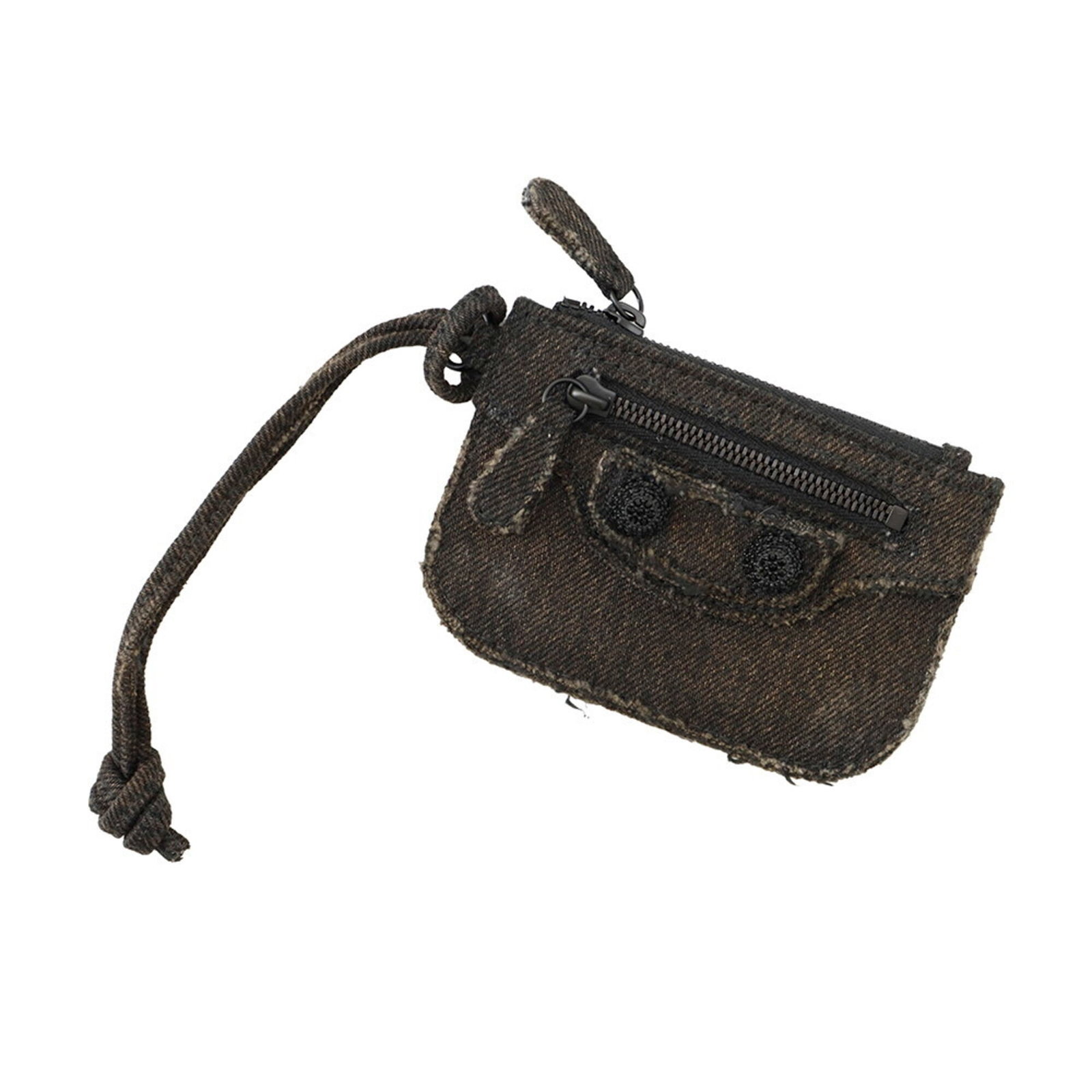 Balenciaga Coin Purse/ Coin Case Denim: Balenciaga Coin Purse/ Coin Case Denim This Balenciaga Coin Purse/ Coin Case Denim is a stylish accessory made from high-quality denim, featuring a sleek and modern design. Measuring 8cm x 11.5cm, it