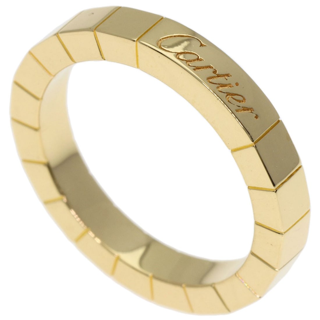 K18 Yellow Gold Cartier Ring Laniere # 49: K18 Yellow Gold Cartier Ring Laniere # 49 K18 Yellow Gold Cartier Ring Laniere # 49 is a stunning example of Cartier's expertise in high-end jewelry. This exquisite ring features K18 yellow gold, a ha