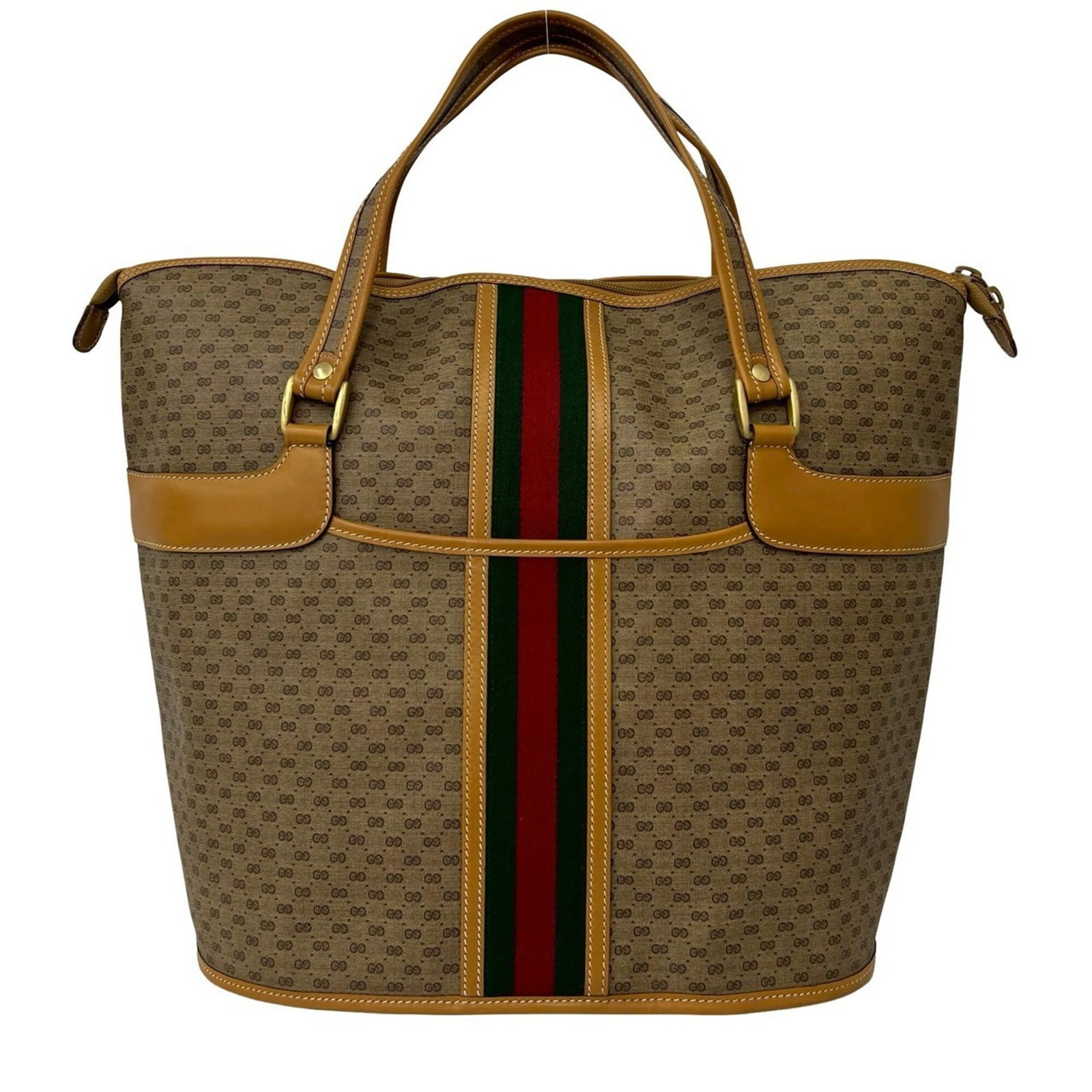 PVC Leather Tote Bag Gucci Handbag: PVC Leather Tote Bag Gucci Handbag This Gucci PVC Leather Tote Bag boasts a unique blend of materials, combining the durability of PVC with the luxurious feel of leather. Its classic design and bold