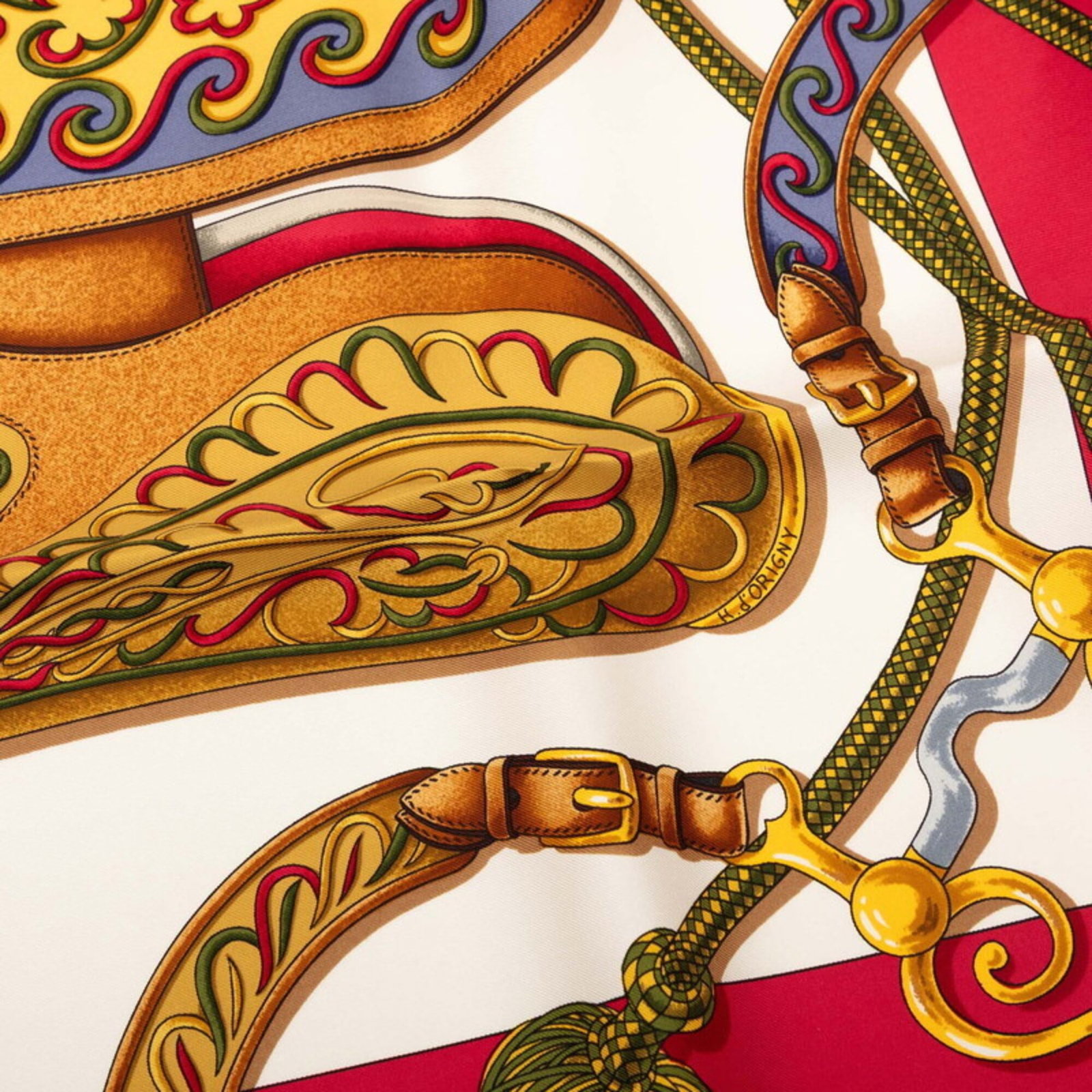 Silk Hermes Scarf - 4