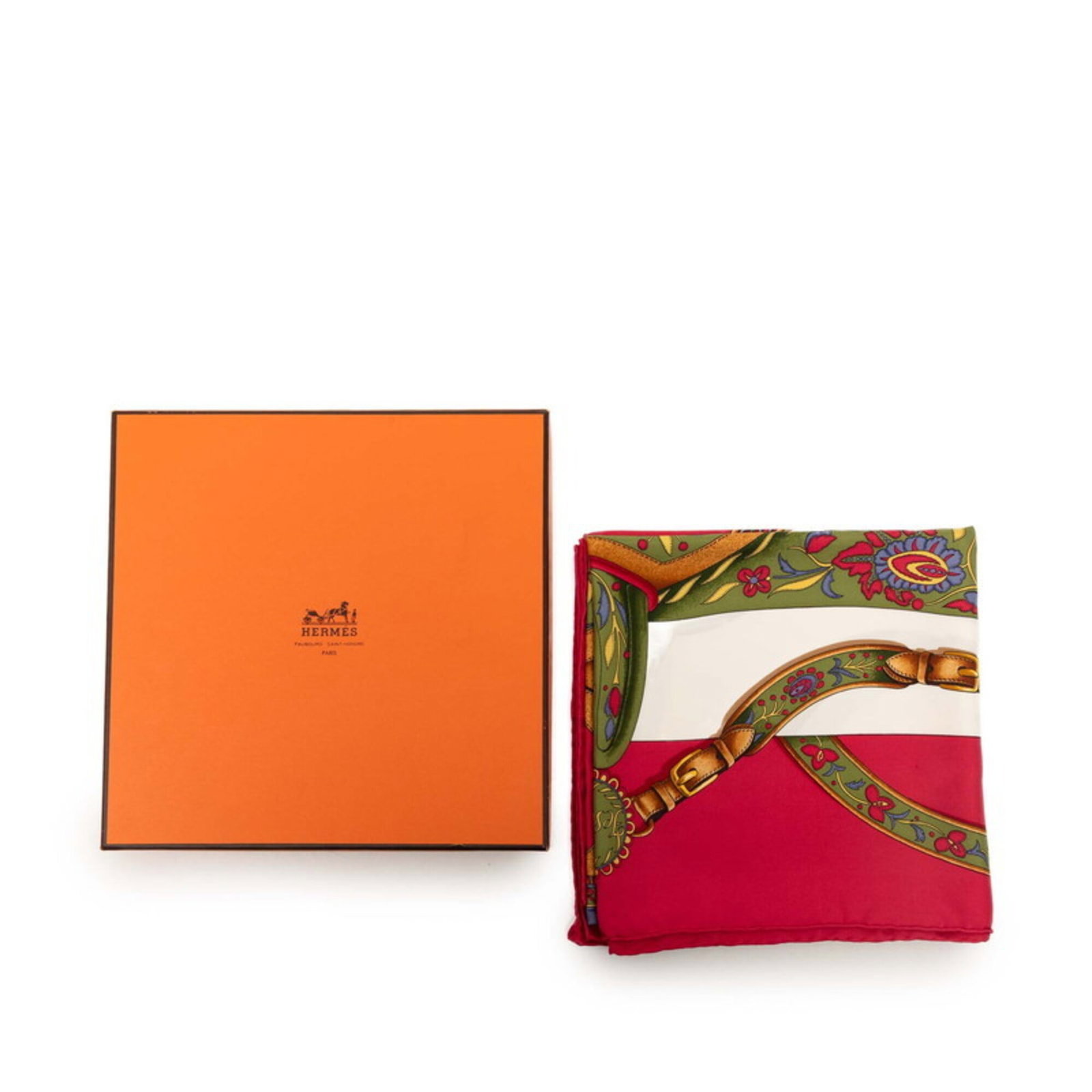 Silk Hermes Scarf - 7