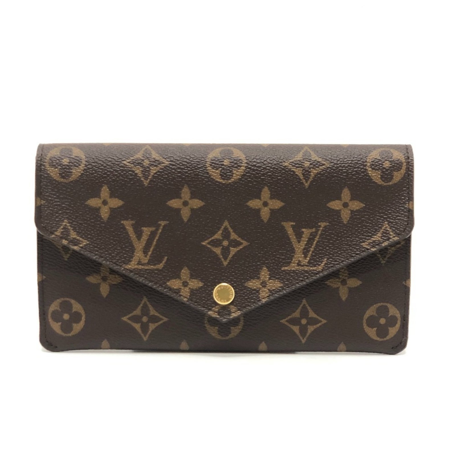 Long Bill Wallet Bi-Fold Monogram Louis Vuitton: Long Bill Wallet Bi-Fold Monogram Louis Vuitton Monogrammed luxury at its finest, this Louis Vuitton long bill wallet boasts the iconic Monogram pattern in rich brown and rose ballerine hues. With