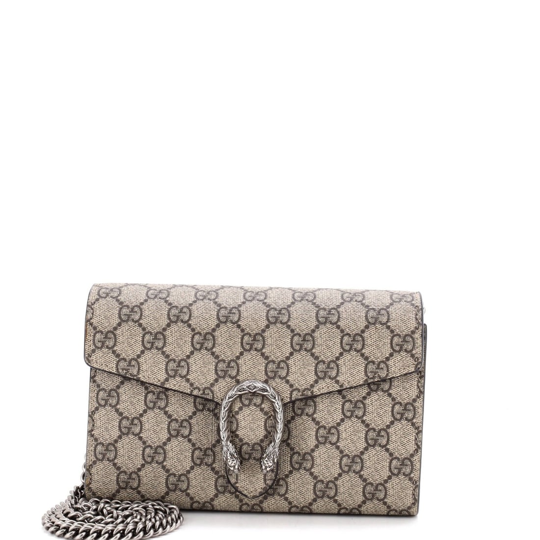 Gucci Dionysus Chain Wallet Coated Canvas Small: Gucci Dionysus Chain Wallet Coated Canvas Small The Gucci Dionysus Chain Wallet Coated Canvas Small is a stylish and functional accessory, featuring a cross body design with a chain wallet and a small
