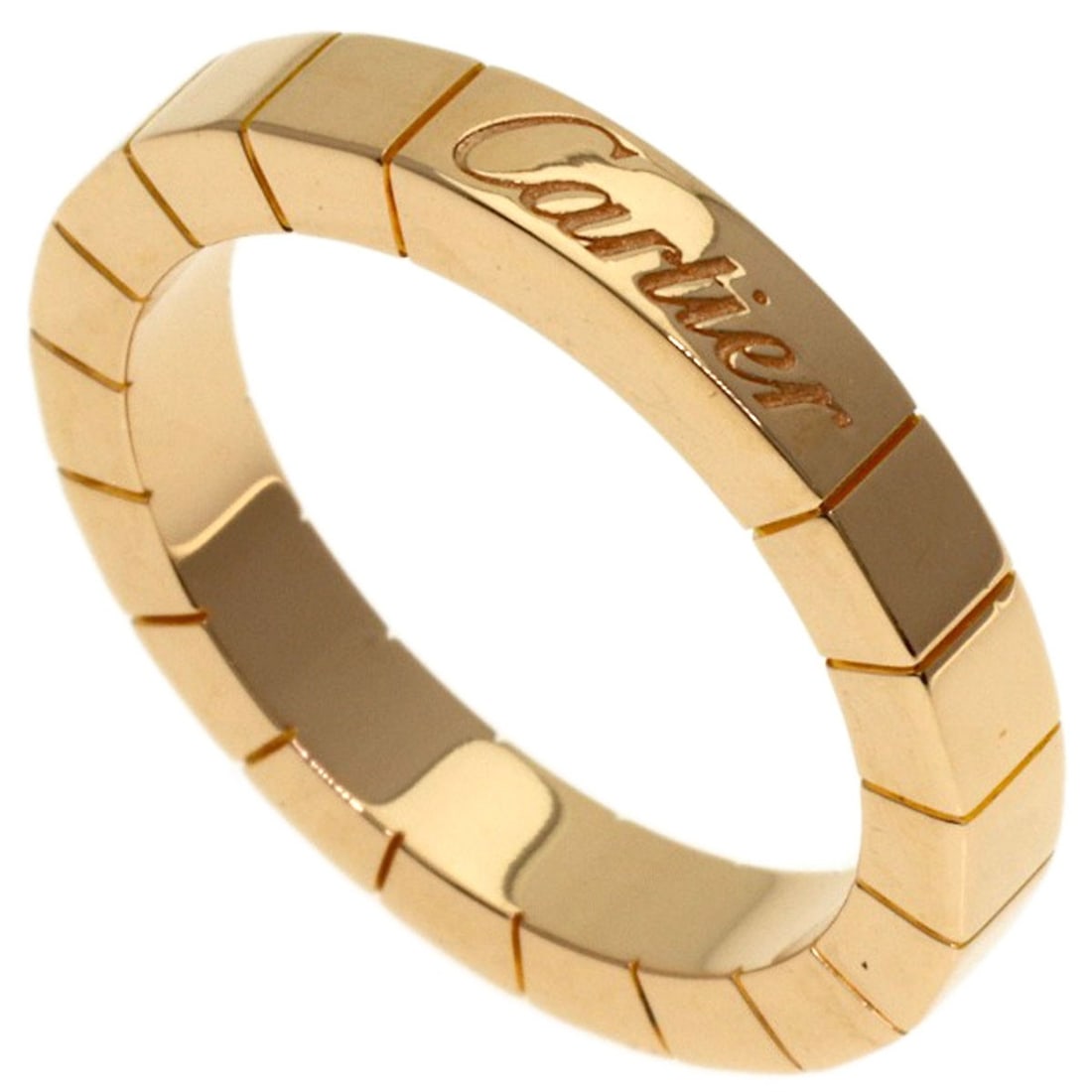 Cartier Lanier # 47 Ring K18 Pink Gold: Cartier Lanier # 47 Ring K18 Pink Gold K18 Pink Gold Cartier Lanier #47 Ring for a timeless elegance, this 4.25 US ring features the iconic Cartier Lanier style in 18k pink gold. With no main stone,