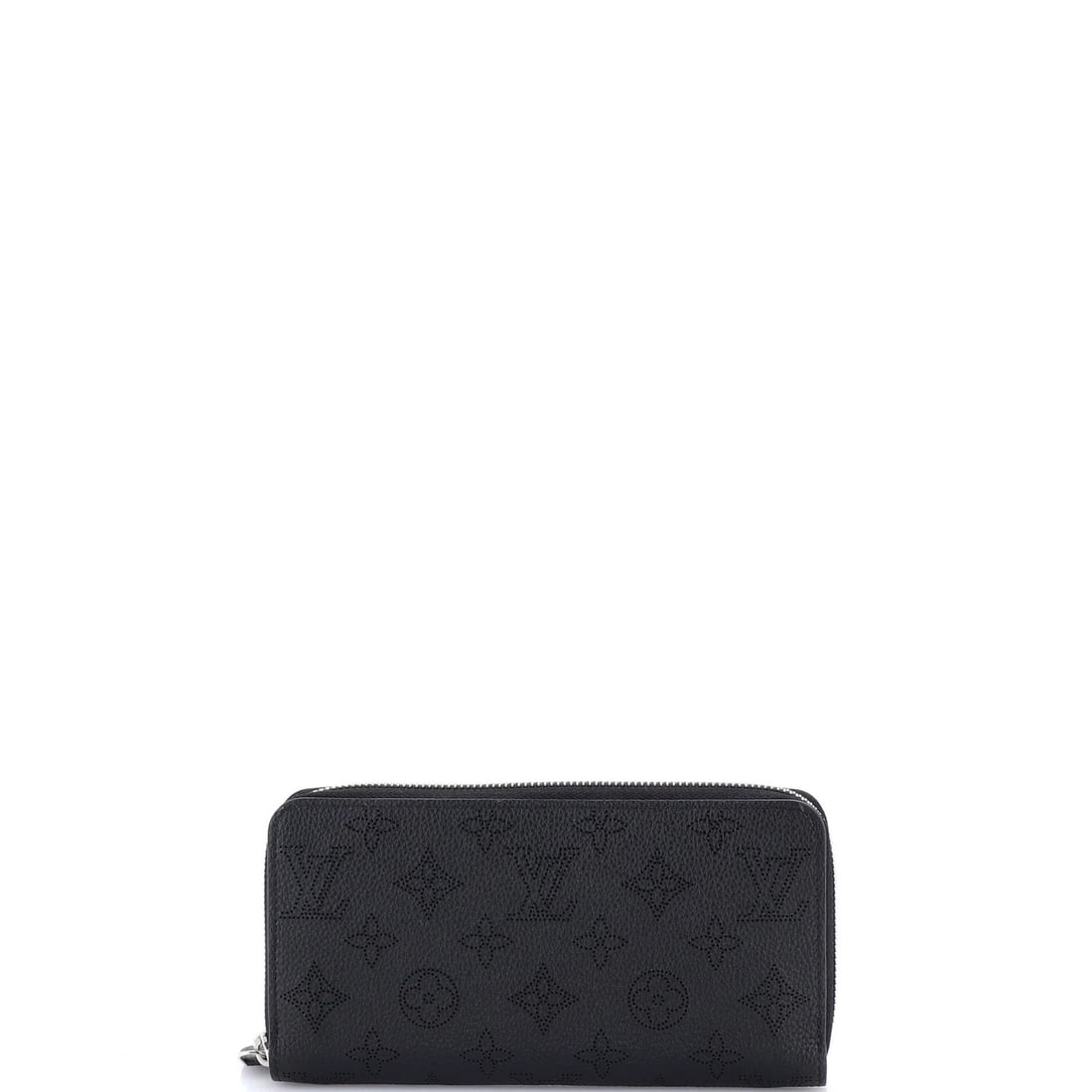 Louis Vuitton Zippy Wallet Mahina Leather: Louis Vuitton Zippy Wallet Mahina Leather Black Mahina Leather Louis Vuitton Zippy Wallet with silver hardware, featuring a classic design and premium leather construction. Measuring 3.5" in height