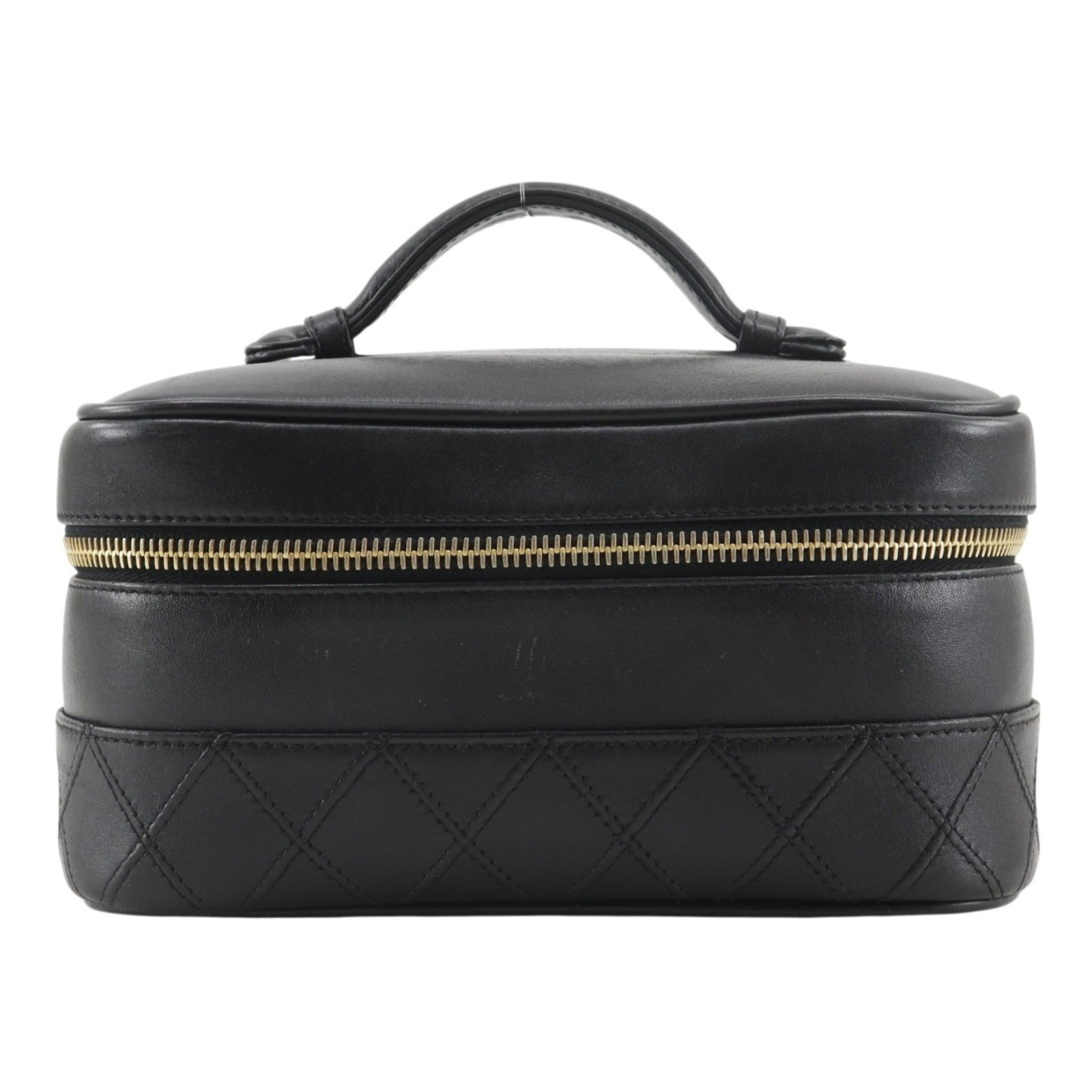 Leather Pouch by Chanel: Leather Pouch by Chanel Leather Pouch by Chanel - A sleek and sophisticated accessory, this black leather pouch features calfskin material and measures 10.5cm x 20cm x 14cm. Its classic design makes