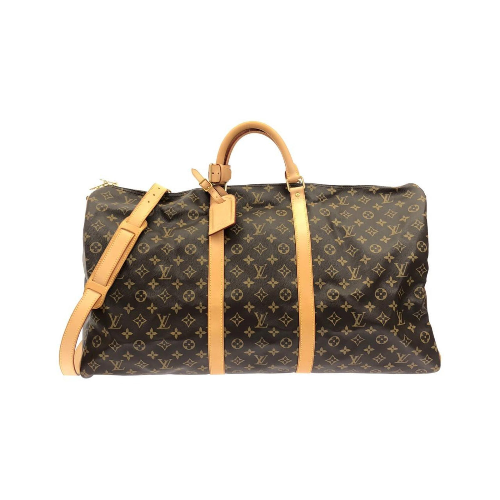 Louis Vuitton Boston Bag Coated Canvas: Louis Vuitton Boston Bag Coated Canvas Coated canvas construction provides durability and style to this Louis Vuitton Boston bag, while the gold hardware adds a touch of luxury. Measuring 32cm x 60cm