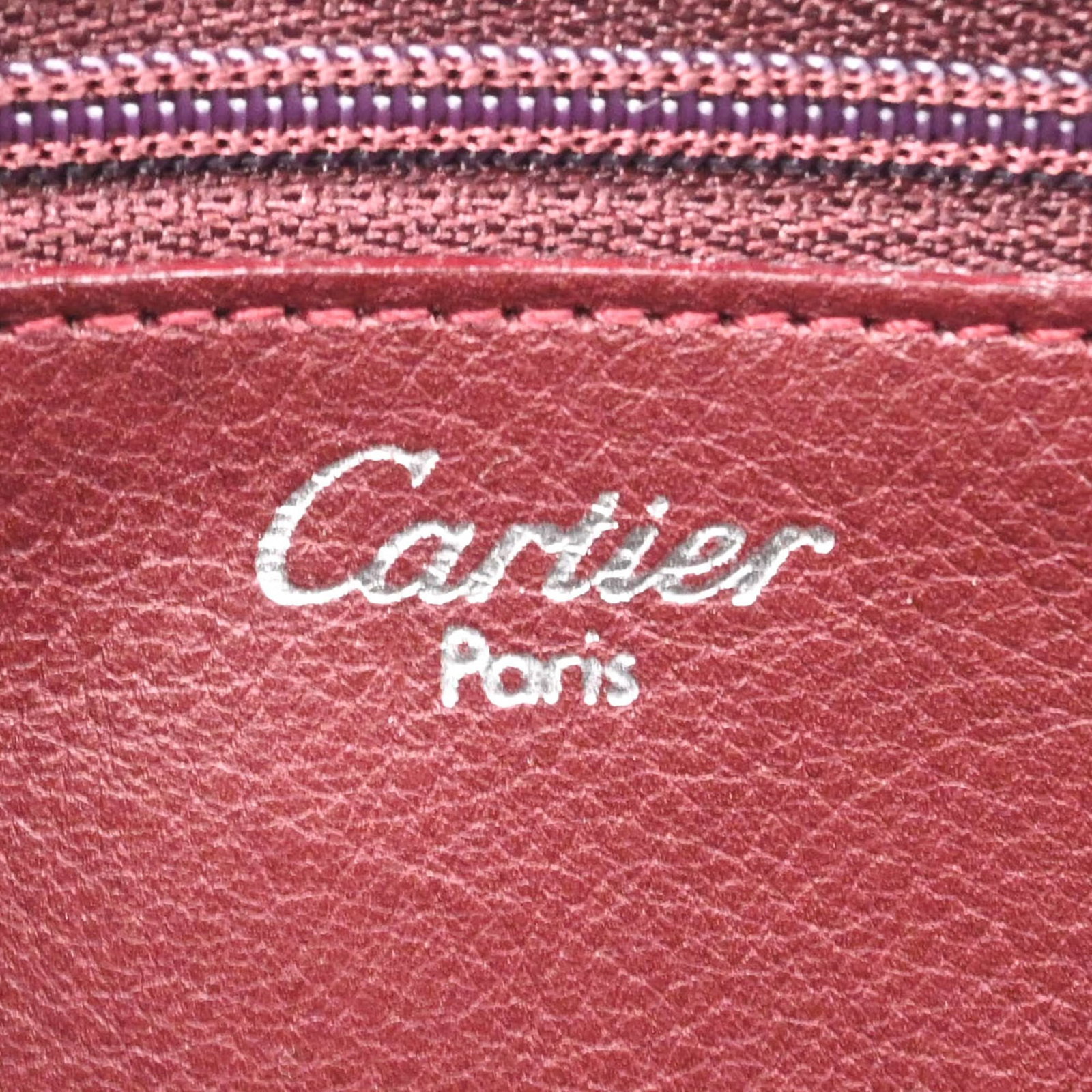 Handbag Leather Cartier - 8