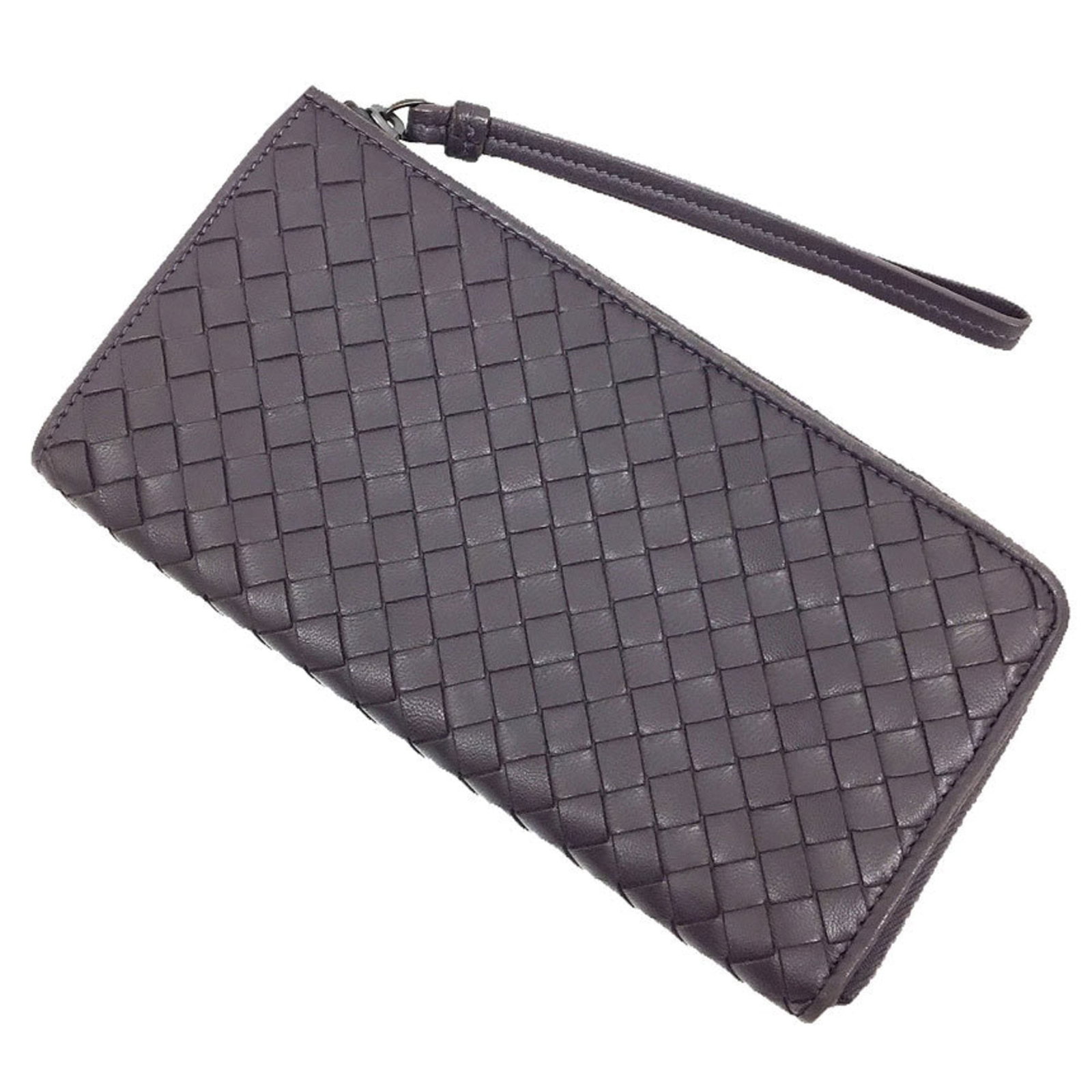 Bottega Veneta Long Wallet (Bi-Fold) Leather: Bottega Veneta Long Wallet (Bi-Fold) Leather Bottega Veneta's long bi-fold wallet is crafted from high-quality leather, measuring 10cm x 19cm. This classic design features a timeless brown color and