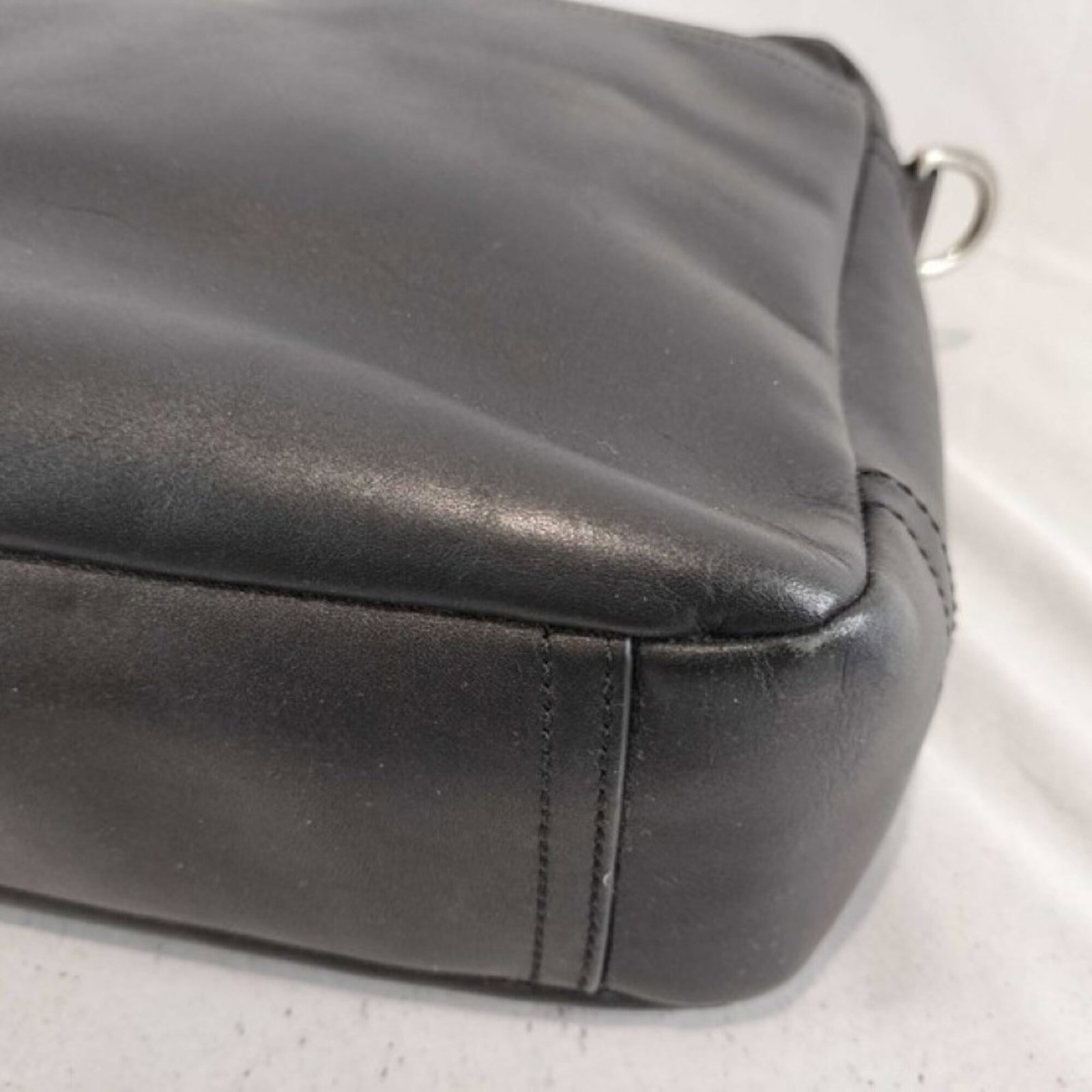 Handbag Leather Coach - 6