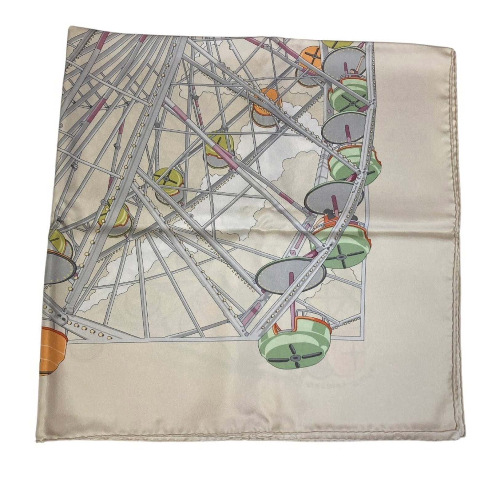 Silk Hermes Scarf - 4