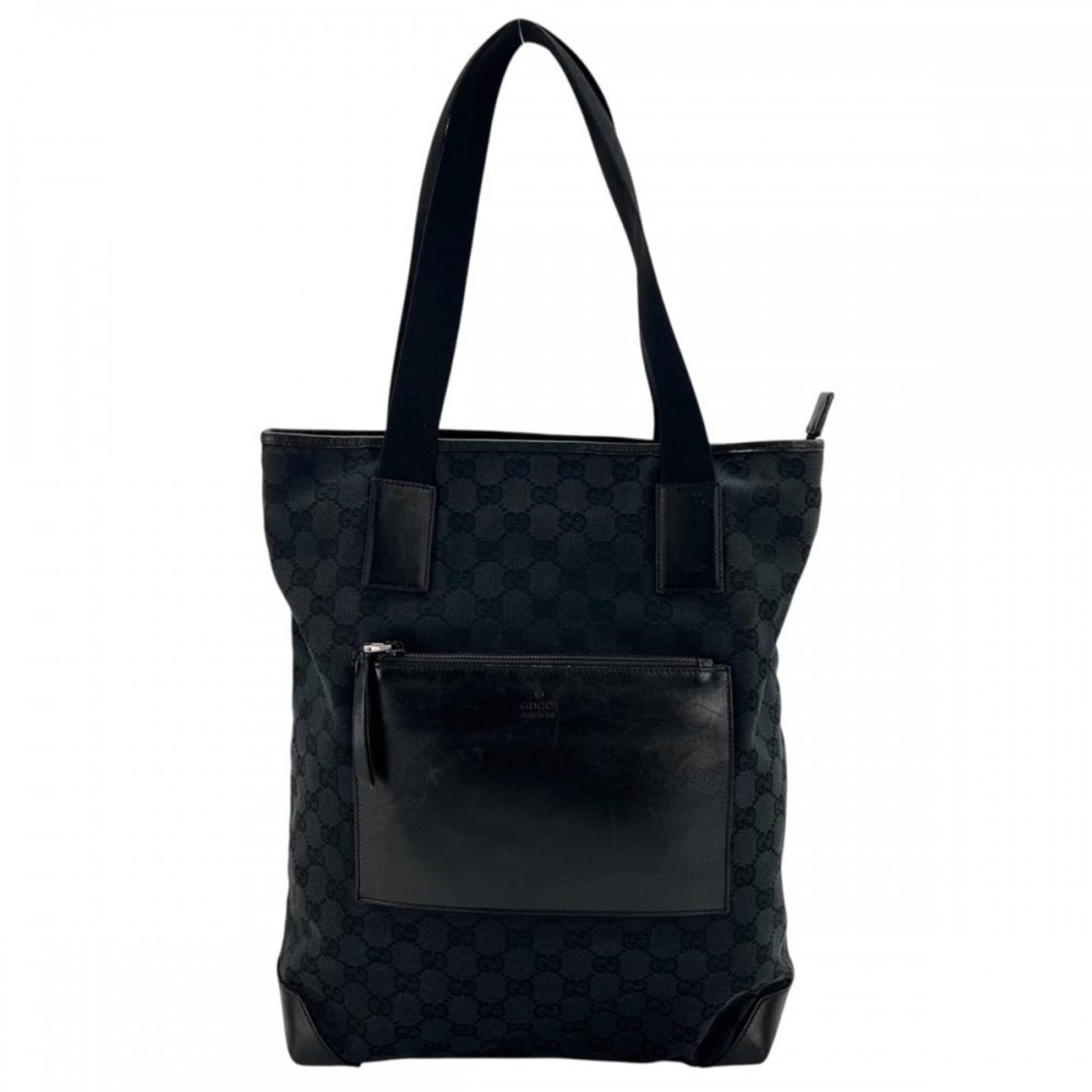 Canvas Gucci Tote Handbag: Canvas Gucci Tote Handbag Canvas Gucci Tote Handbag in Black. This canvas tote bag from Gucci measures 35cm x 35cm x 13cm and features a sleek black design. With its classic canvas material and